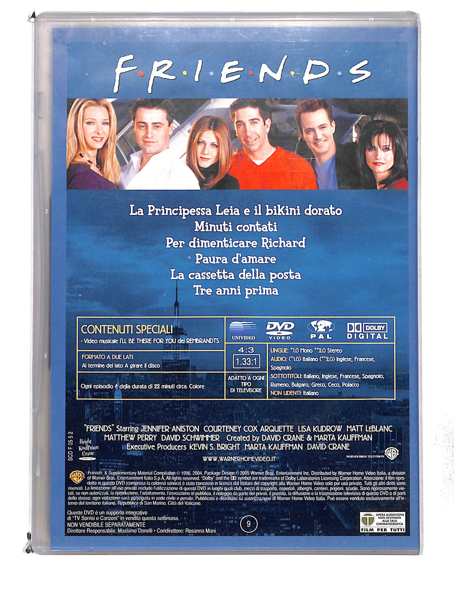 EBOND Friends - Stagione 3 Episodi 1-6 EDITORIALE DVD DB761433