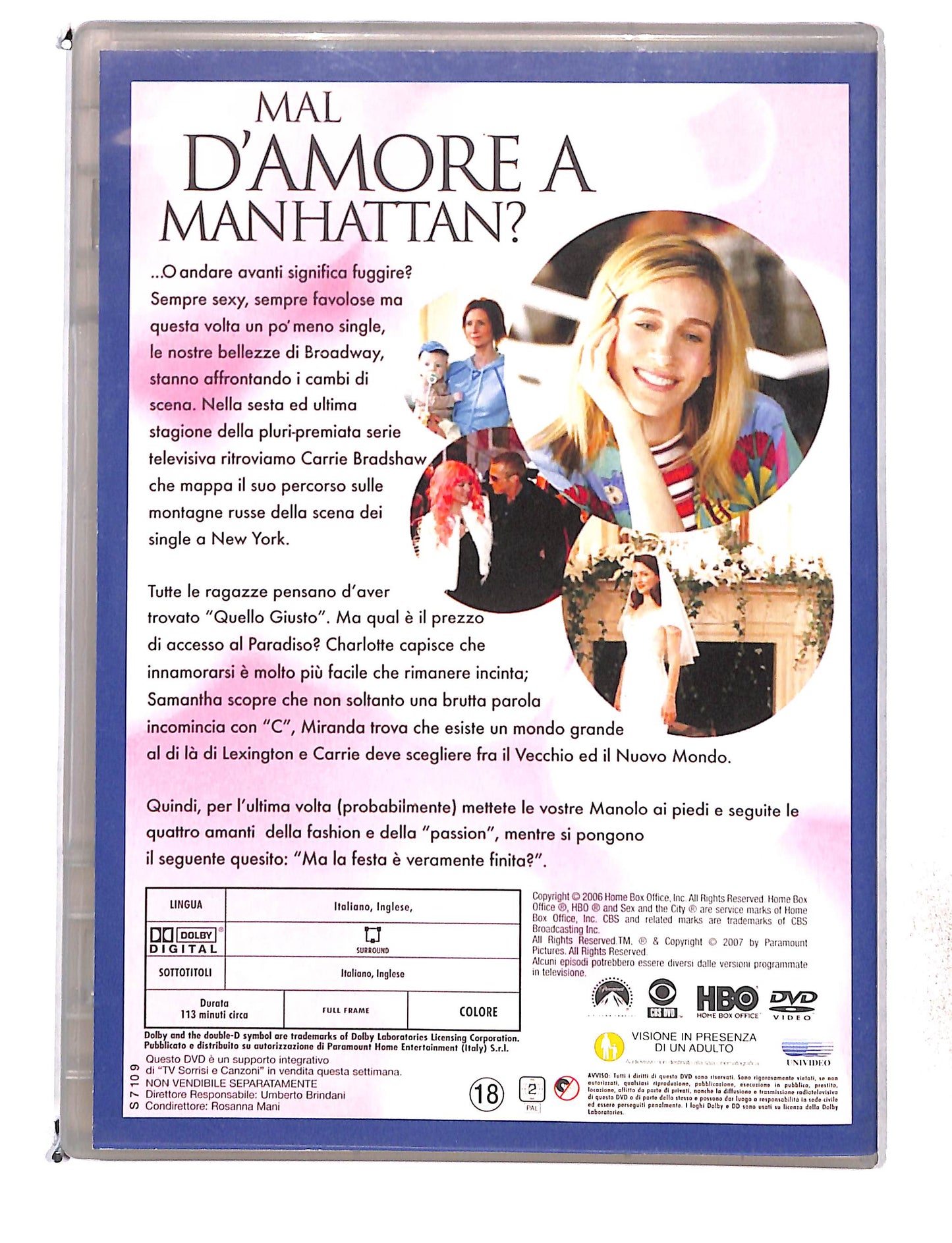 EBOND Sex and the City Stagione 6 Disco Cinque episodi 17-20 DVD DB761436