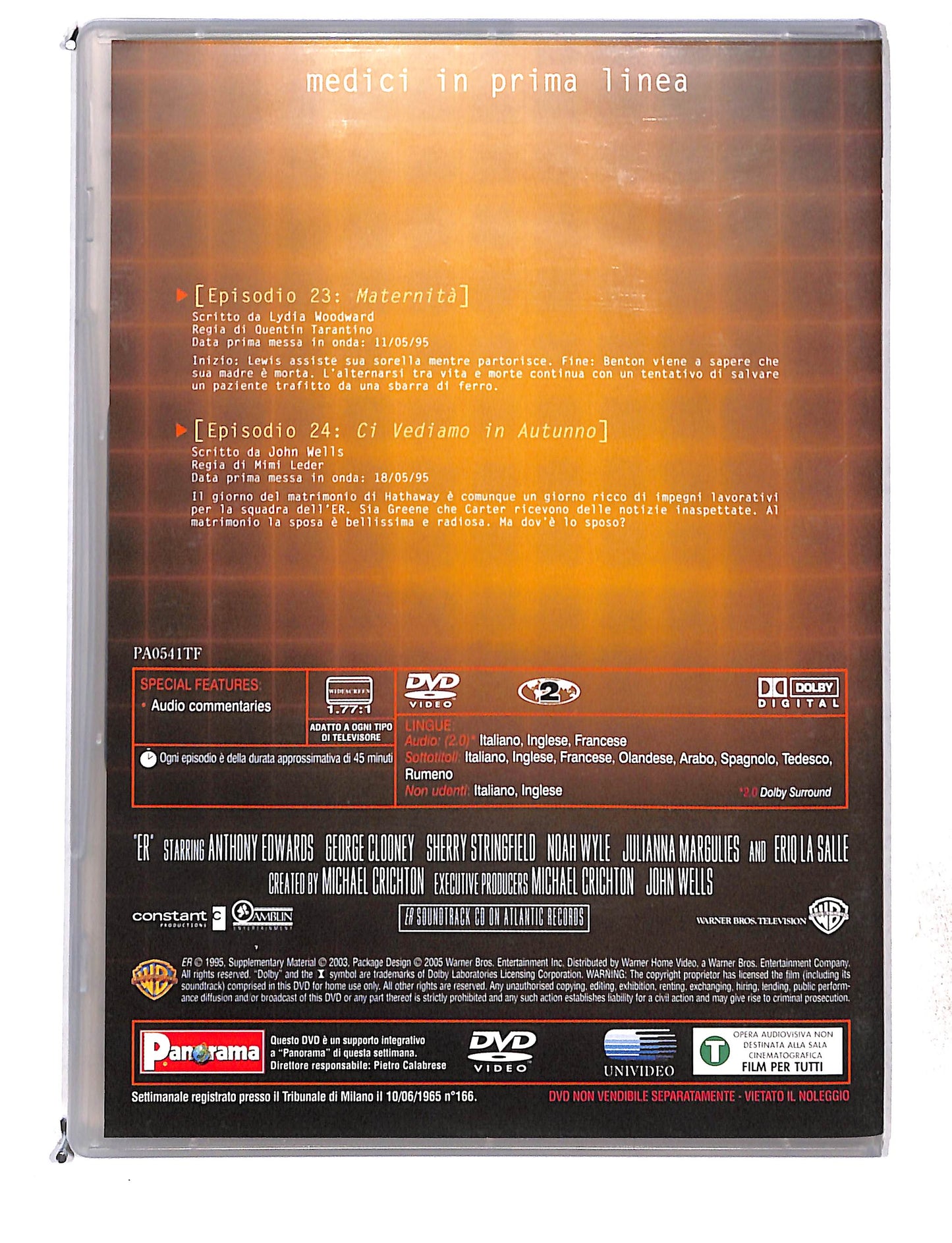 EBOND ER-Medici in prima linea anno 1 disco 4 eps 23-24 EDITORIALE DVD DB761439