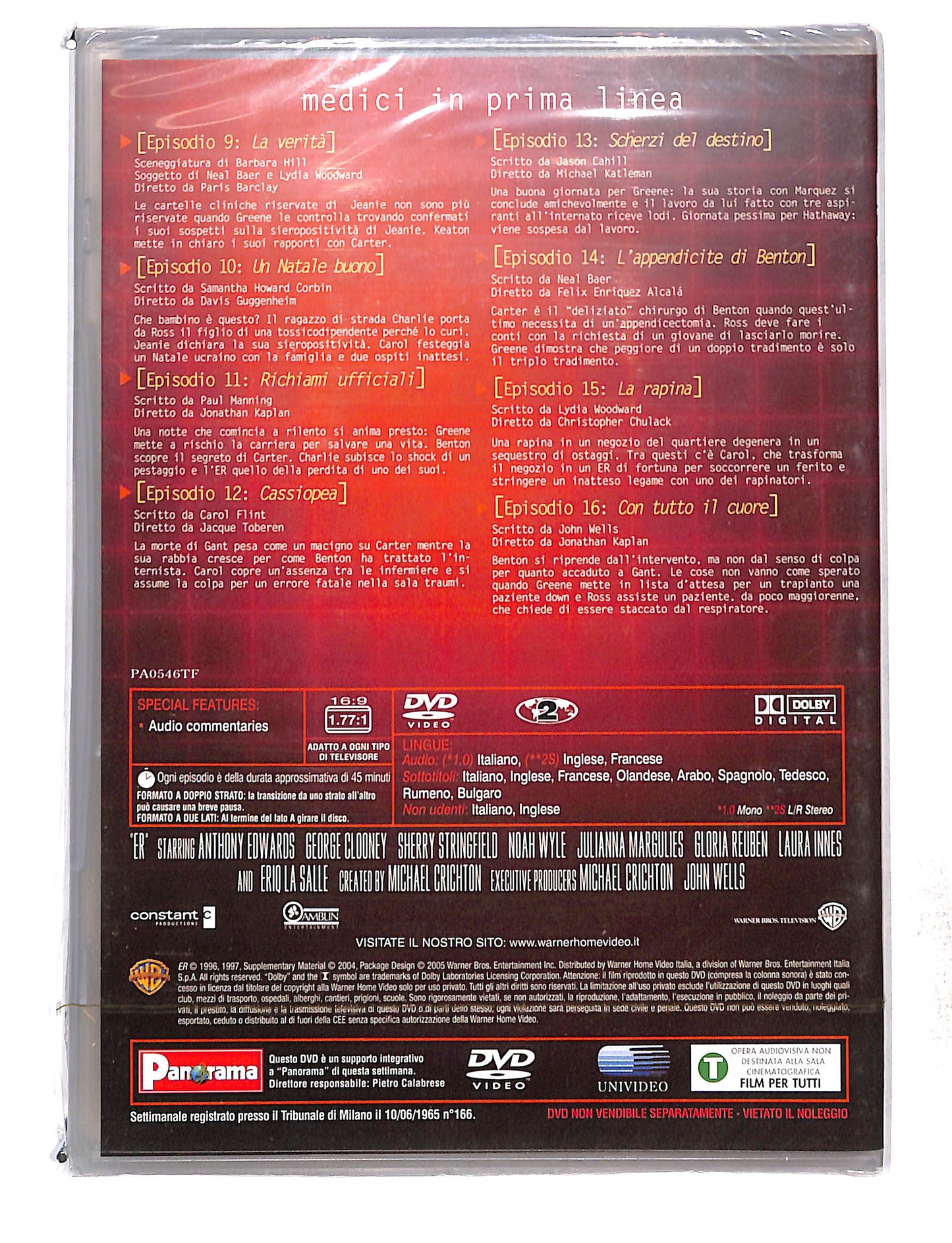 EBOND ER Medici In Prima Linea anno 3 disco 9 eps 9-16 EDITORIALE DVD DB761444