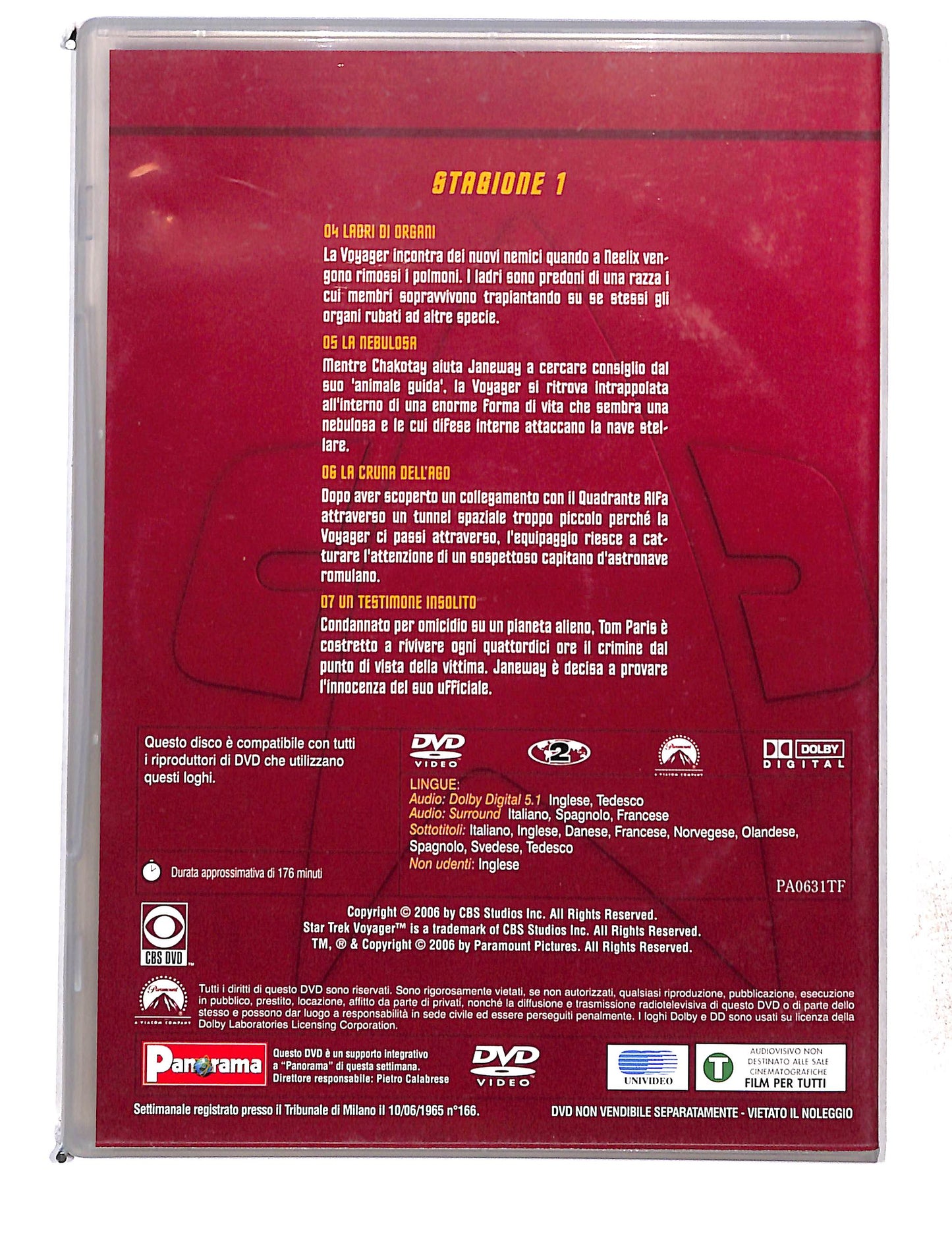 EBOND Star Trek Voyager stagione 1 disco 2 eps 4 -7 EDITORIALE DVD DB761452