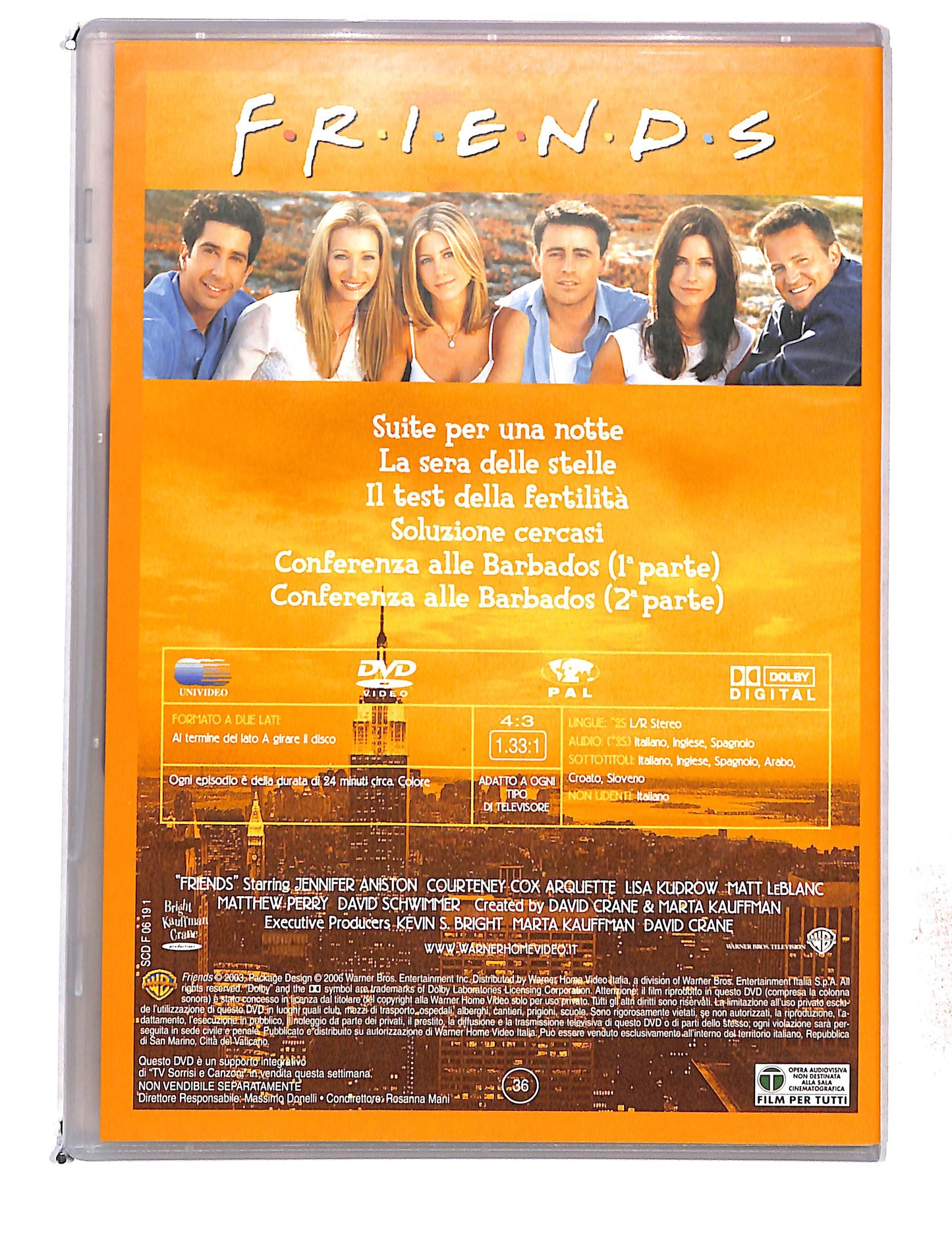 EBOND Friends Stagione 9 eps 19-24 EDITORIALE DVD DB761461