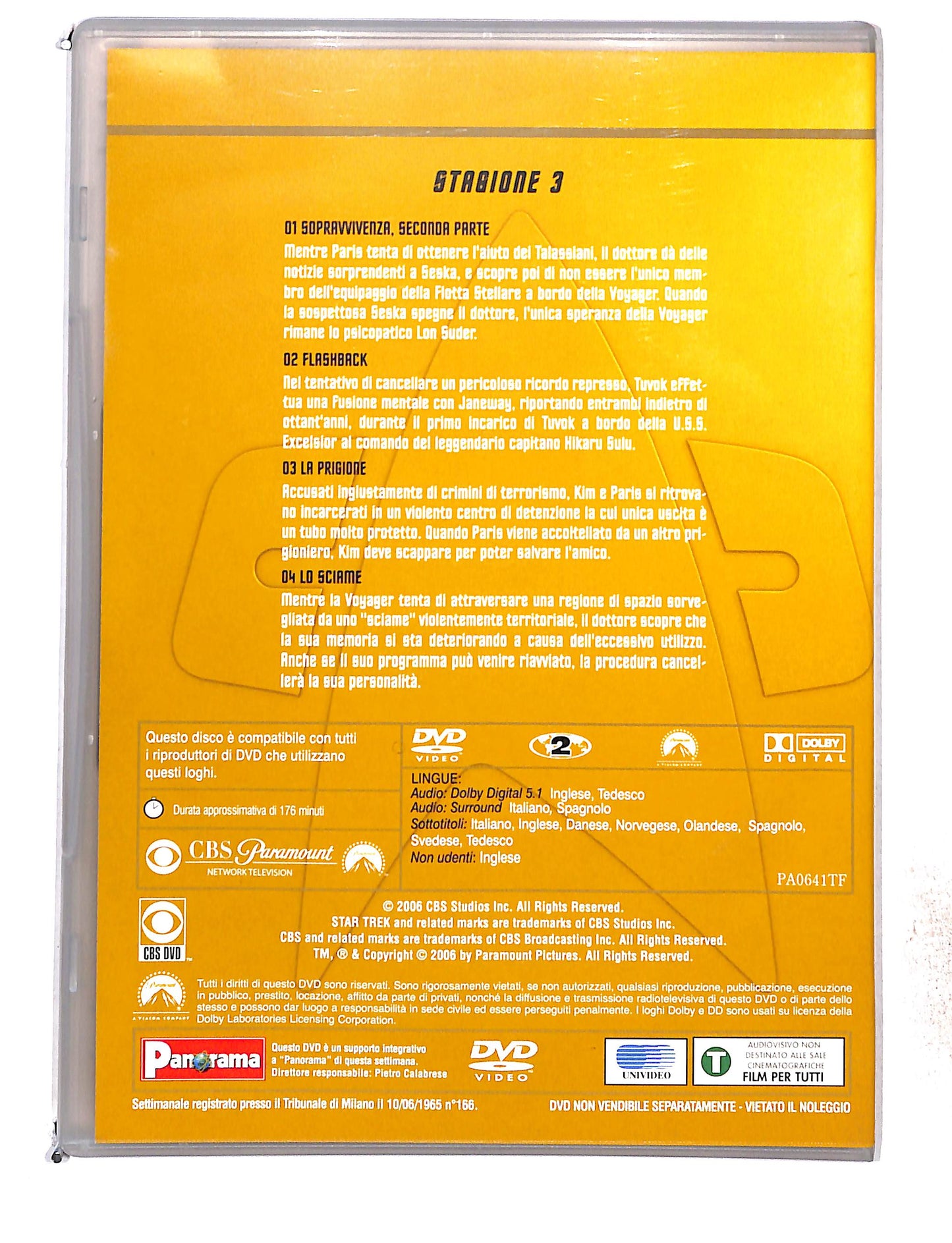 EBOND Star trek voyager stagione 3 disco 1 eps 1-4 EDITORIALE DVD DB761464