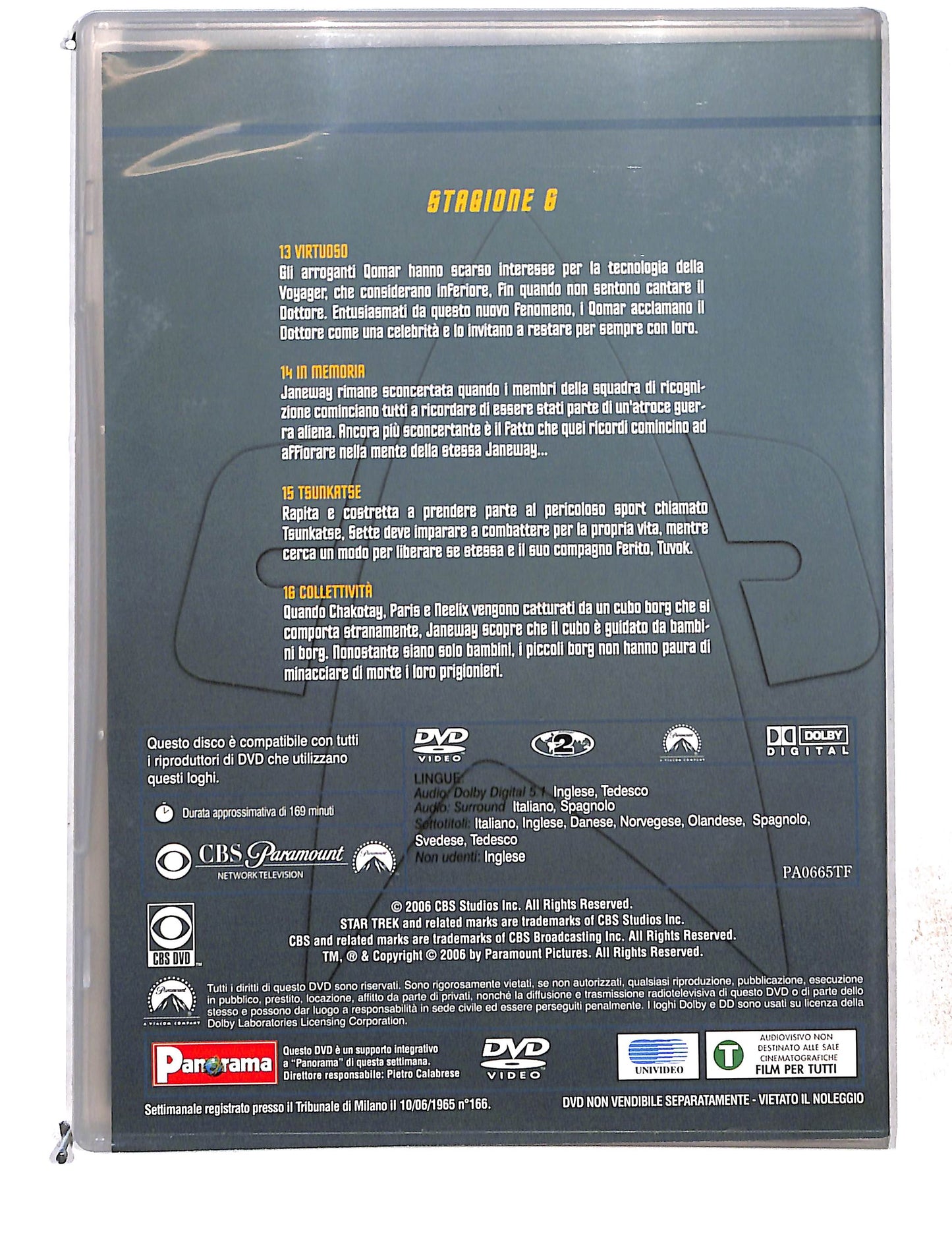 EBOND Star Trek Voyager Stagione 6 disco 4 eps 13-16 EDITORIALE DVD DB761478