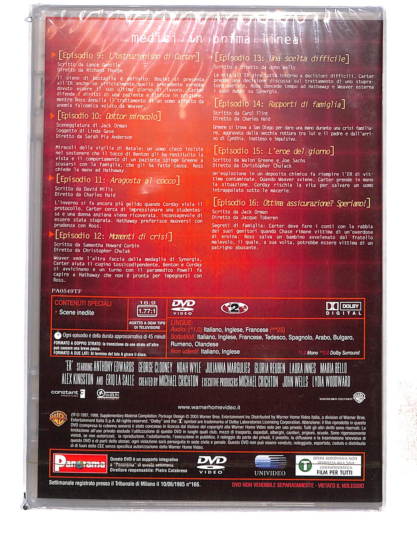 EBOND ER Medici In Prima Linea anno 4 disco 12 eps 9-16 EDITORIALE DVD DB761484