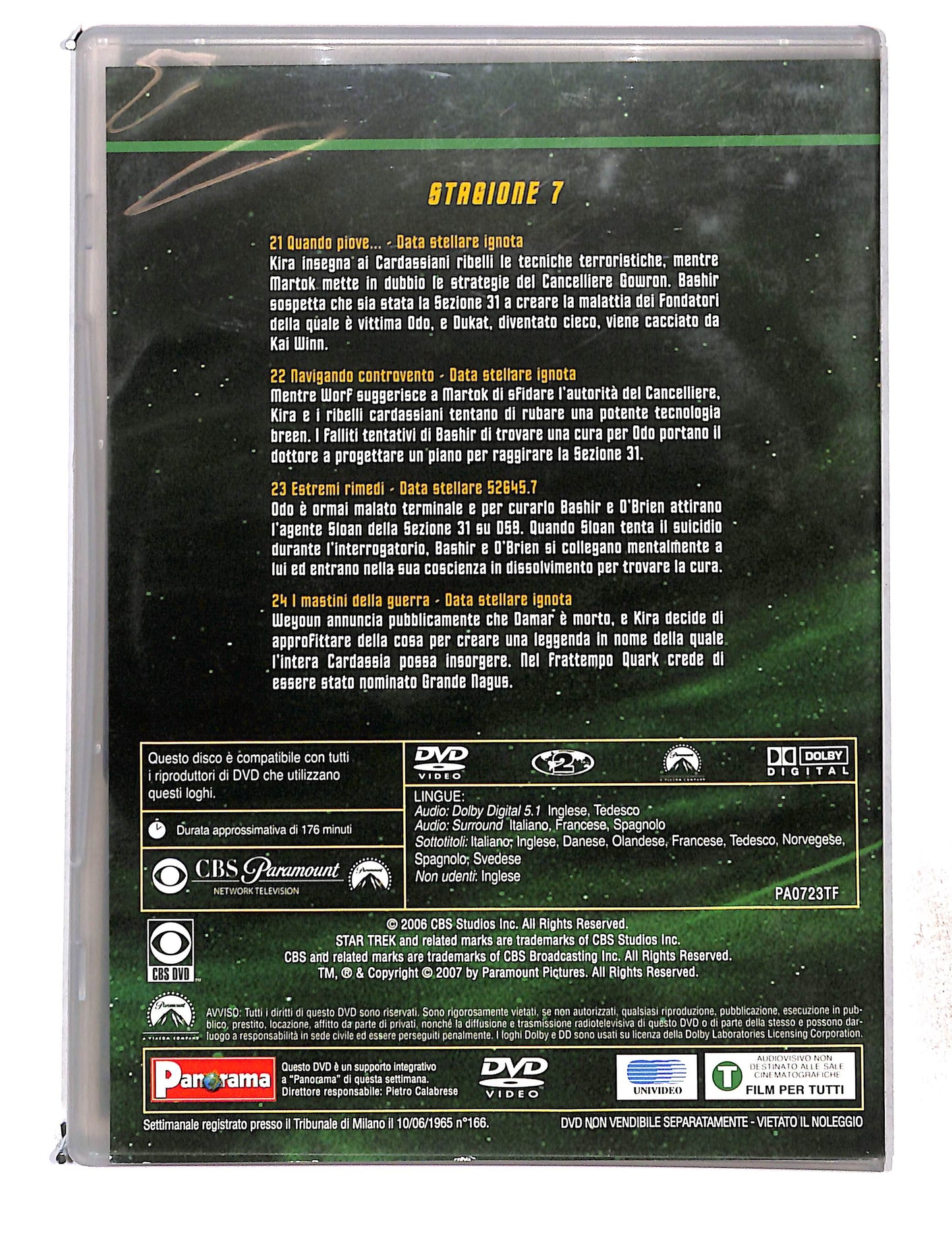 EBOND Star trek deep space nine stagione 7 disco 6 eps 21-24 DVD DB761486