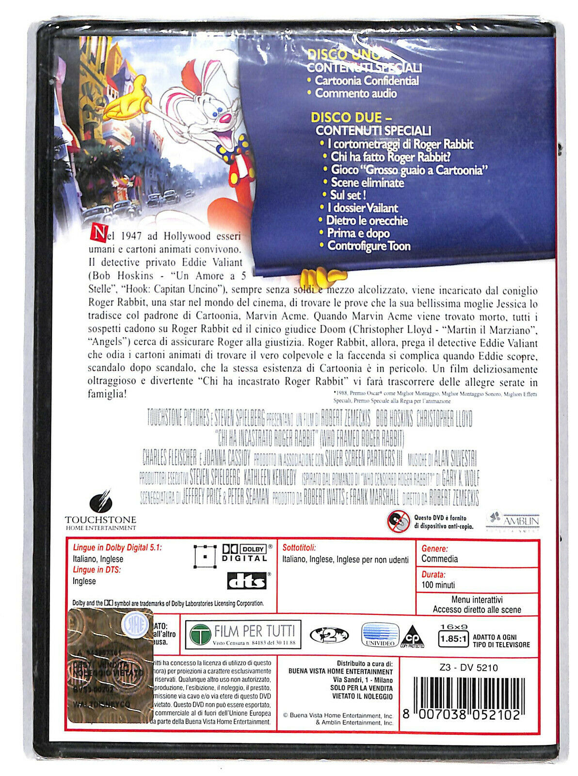 EBOND Chi Ha Incastrato Roger Rabbit? (edizione Speciale Con Conf DVD DB761939