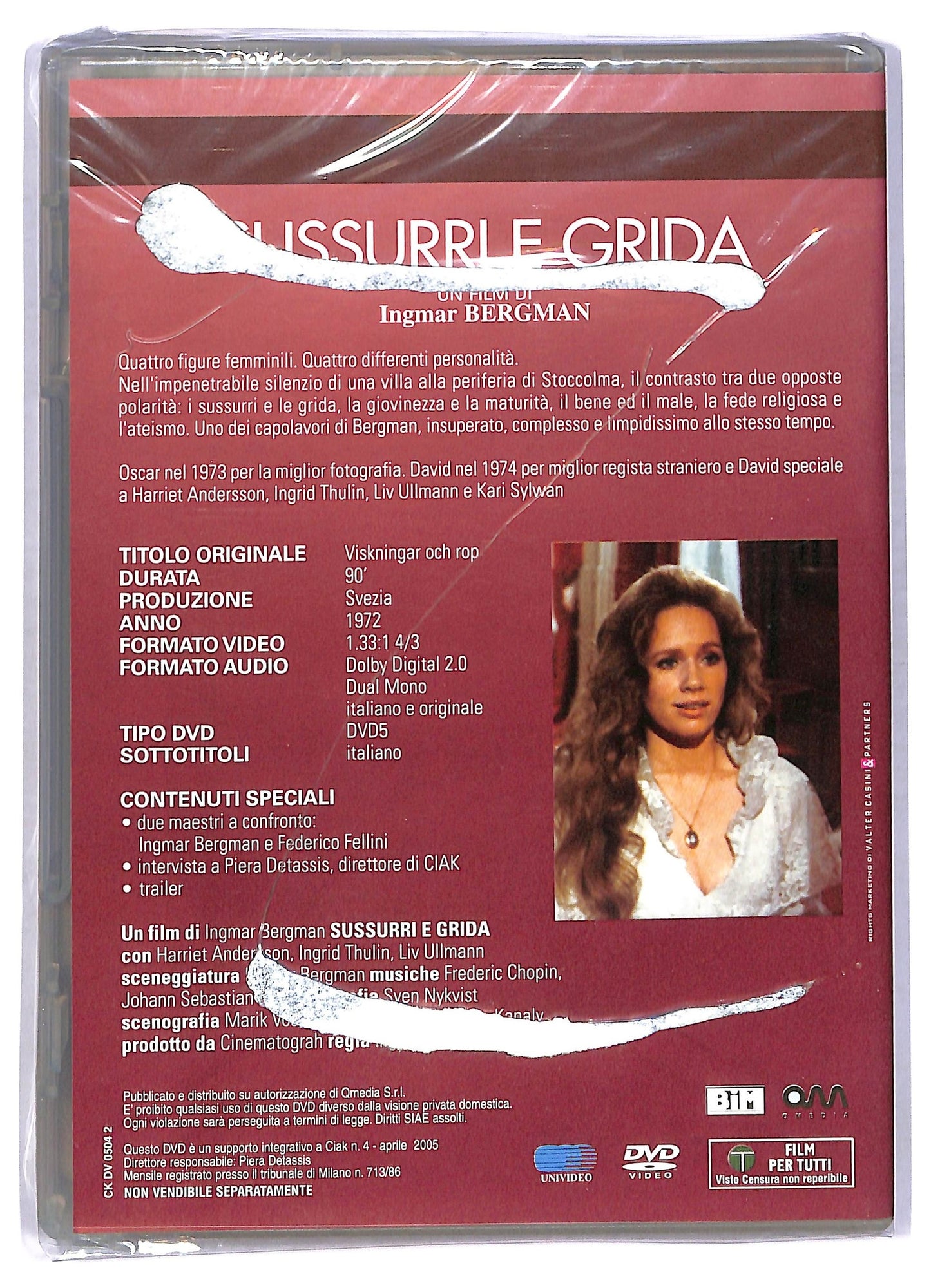 EBOND Sussurri e grida EDITORIALE DVD DB761953