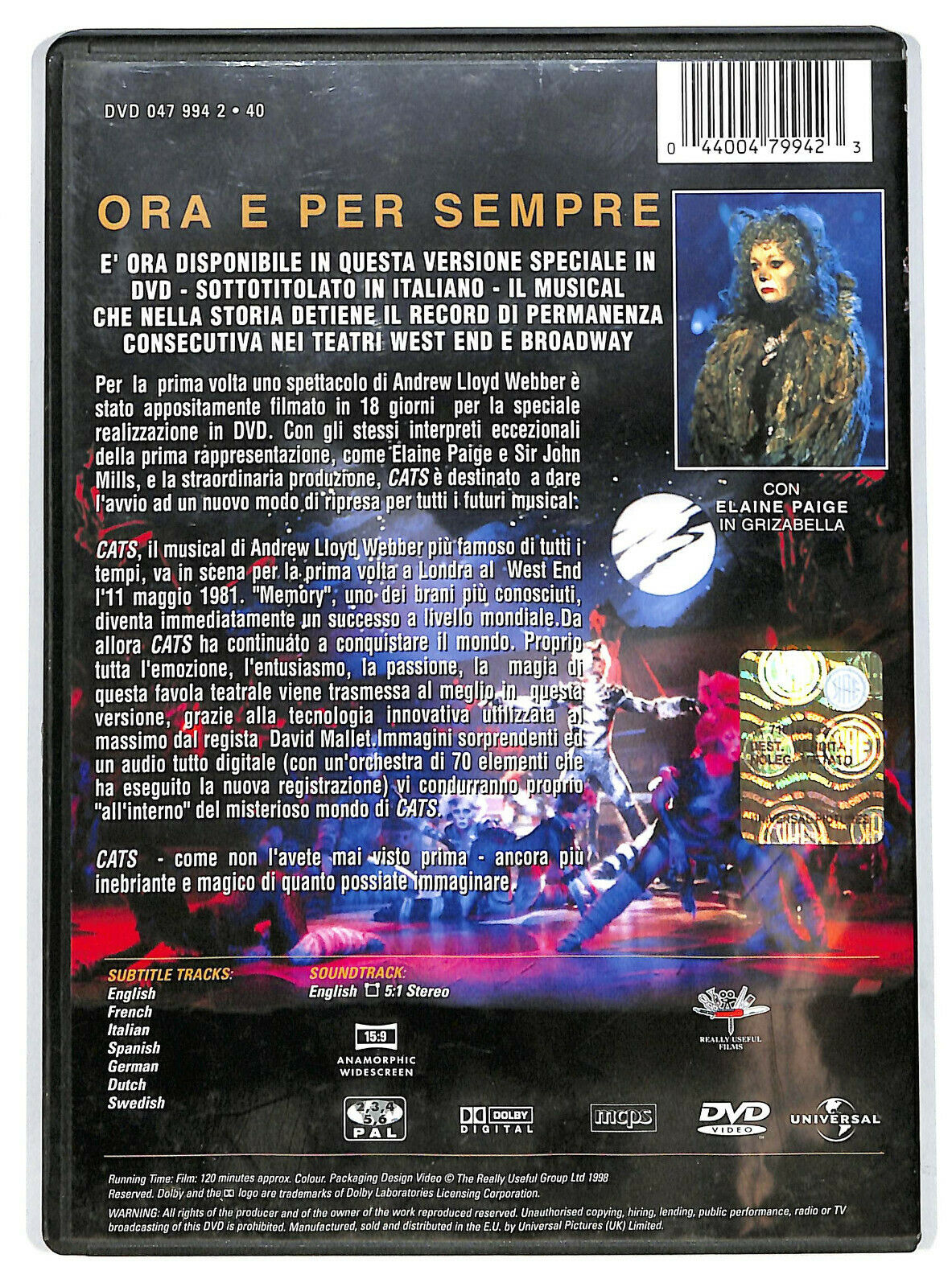 EBOND Cats DVD DB763415