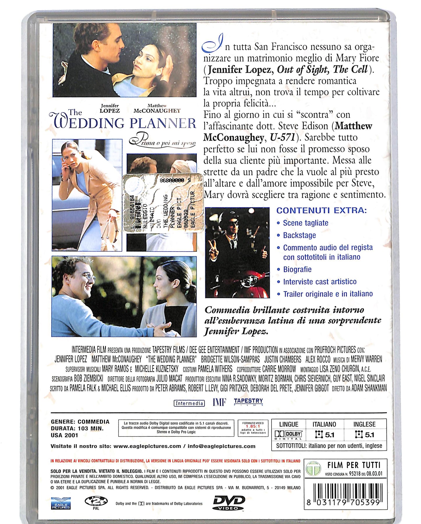 EBOND The Wedding Planner NOLEGGIO DVD DB763805