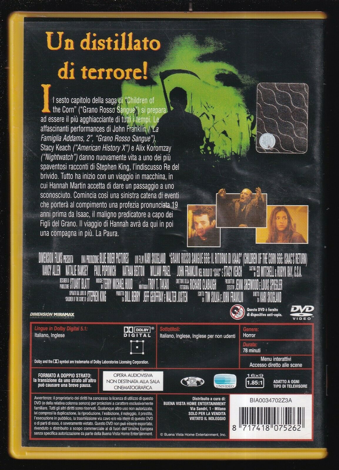 EBOND Children Of The Corn 666 - Il Ritorno Di Isaac NOLEGGIO DVD DB764344
