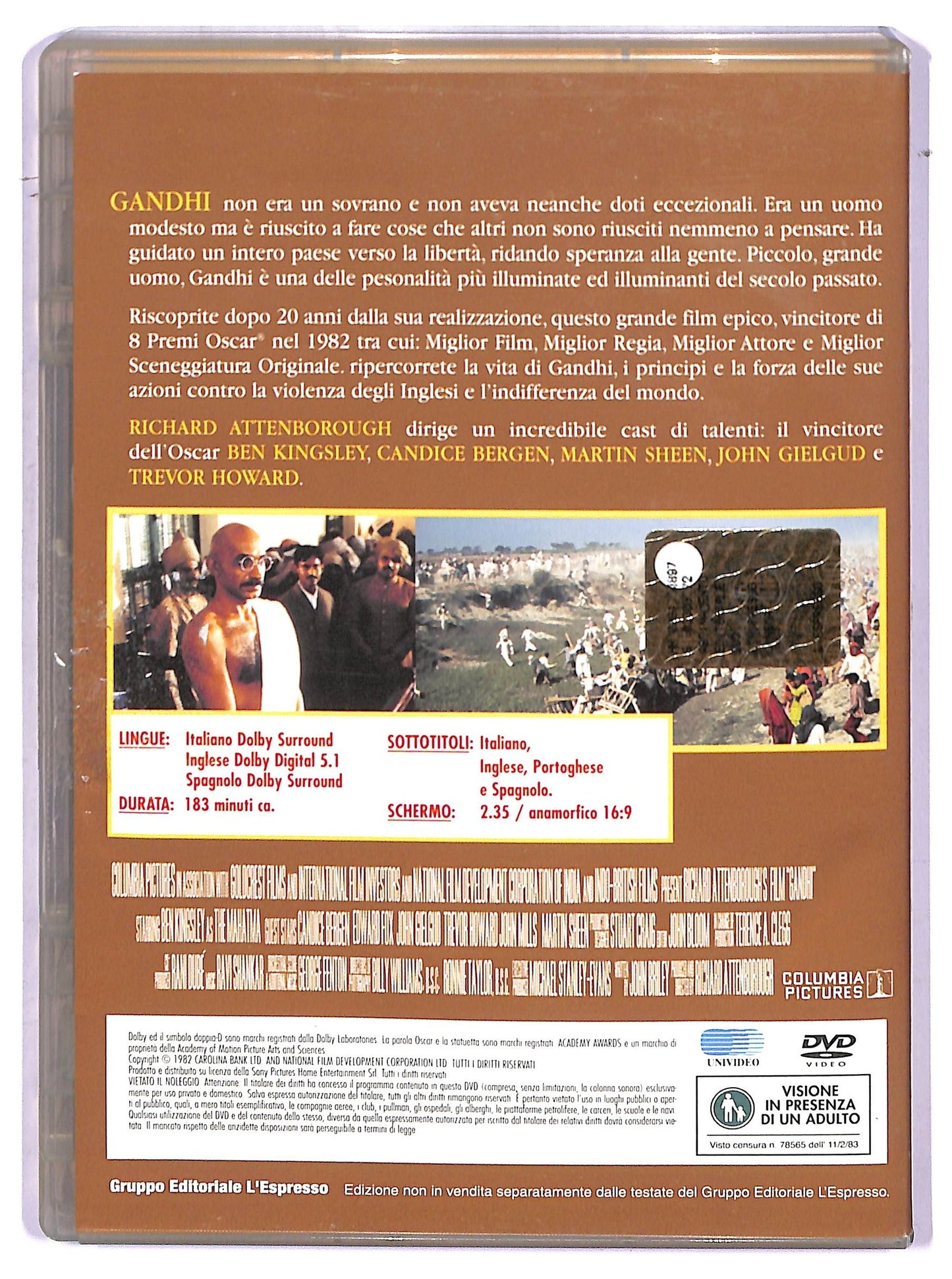 EBOND Gandhi EDITORIALE DVD DB764436