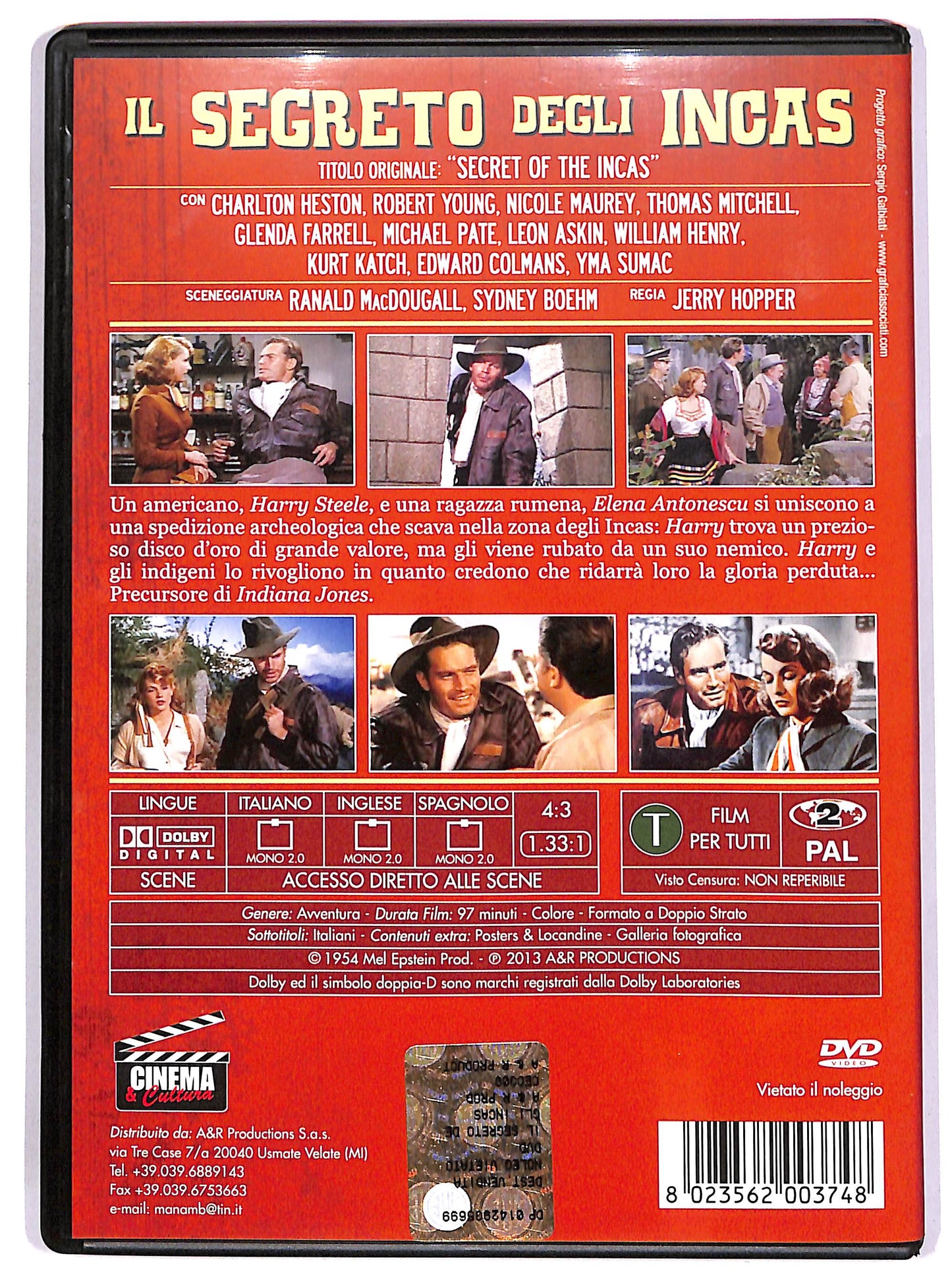 EBOND Il Segreto Degli Incas DVD DB764442
