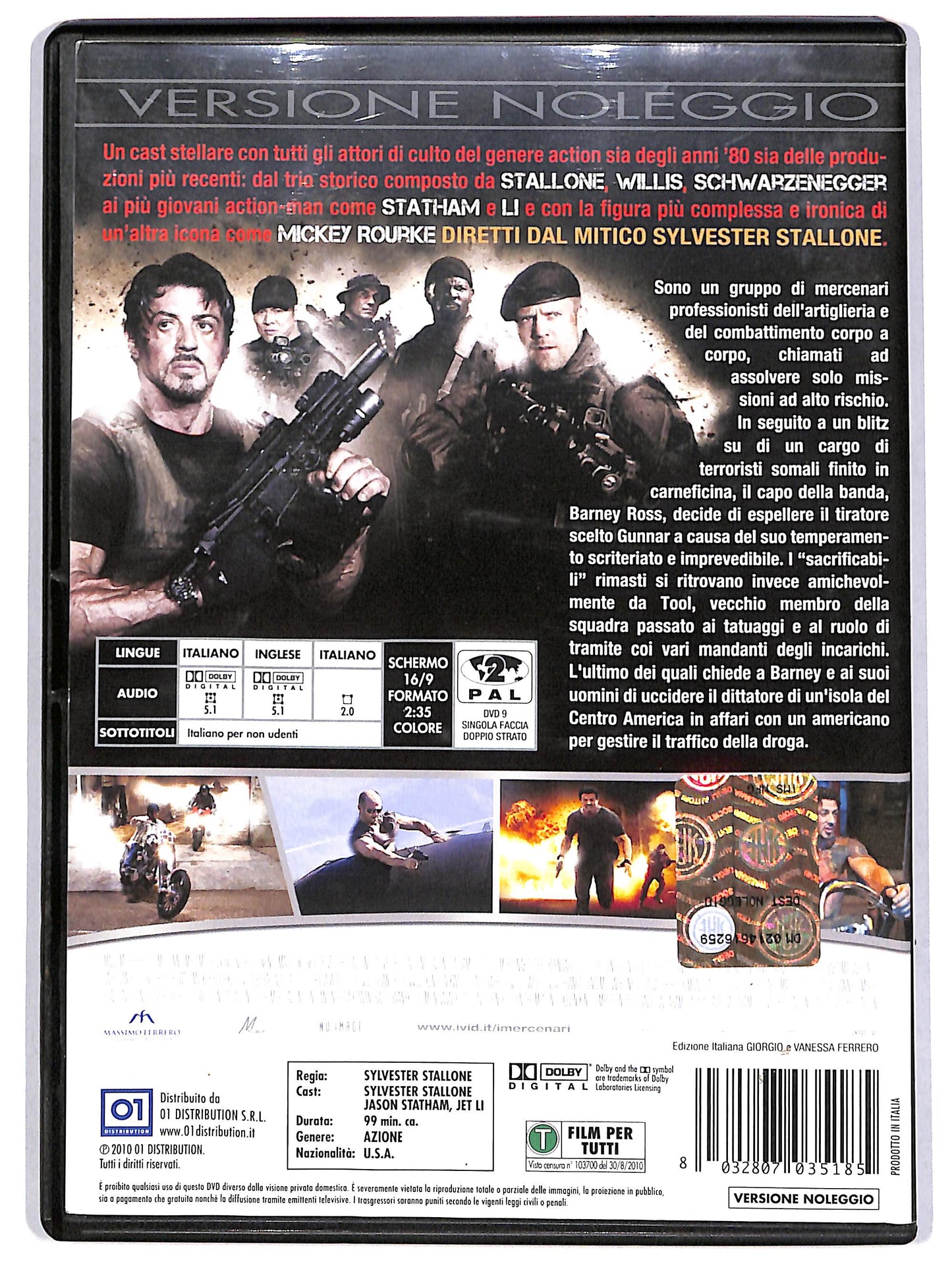 EBOND I Mercenari - The Expendables Noleggio DVD DB764456