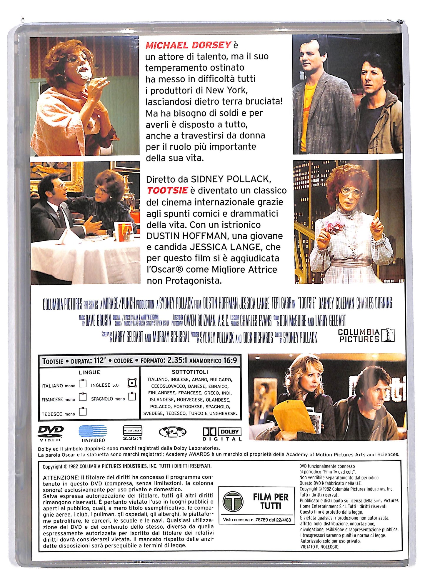 EBOND Tootsie EDITORIALE NOLEGGIO DVD DB765106
