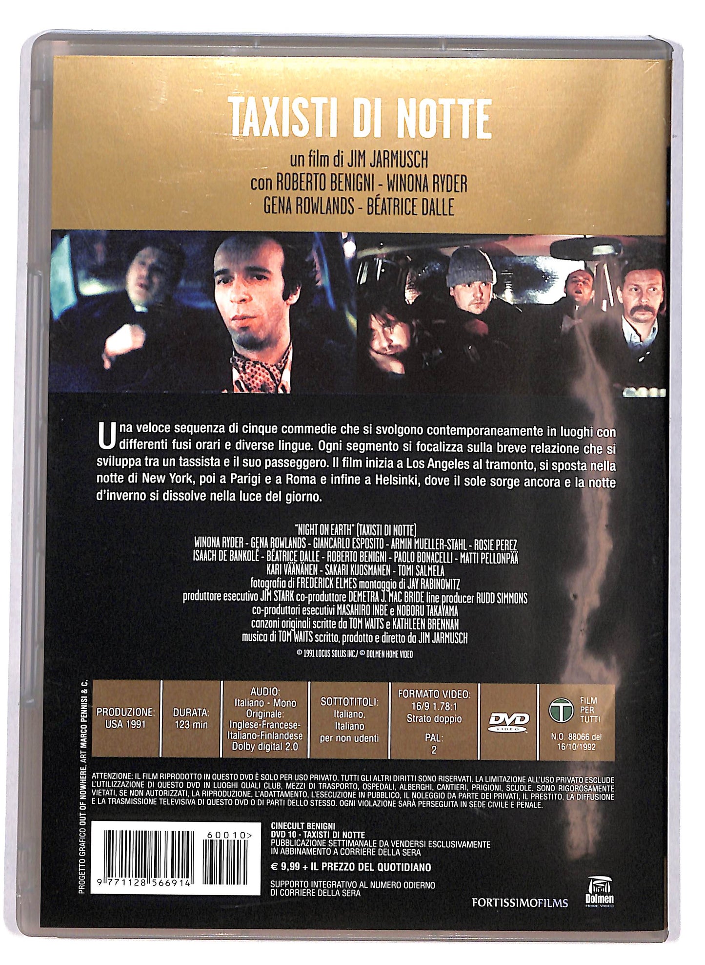 EBOND taxisti di notte EDITORIALE DVD DB765642
