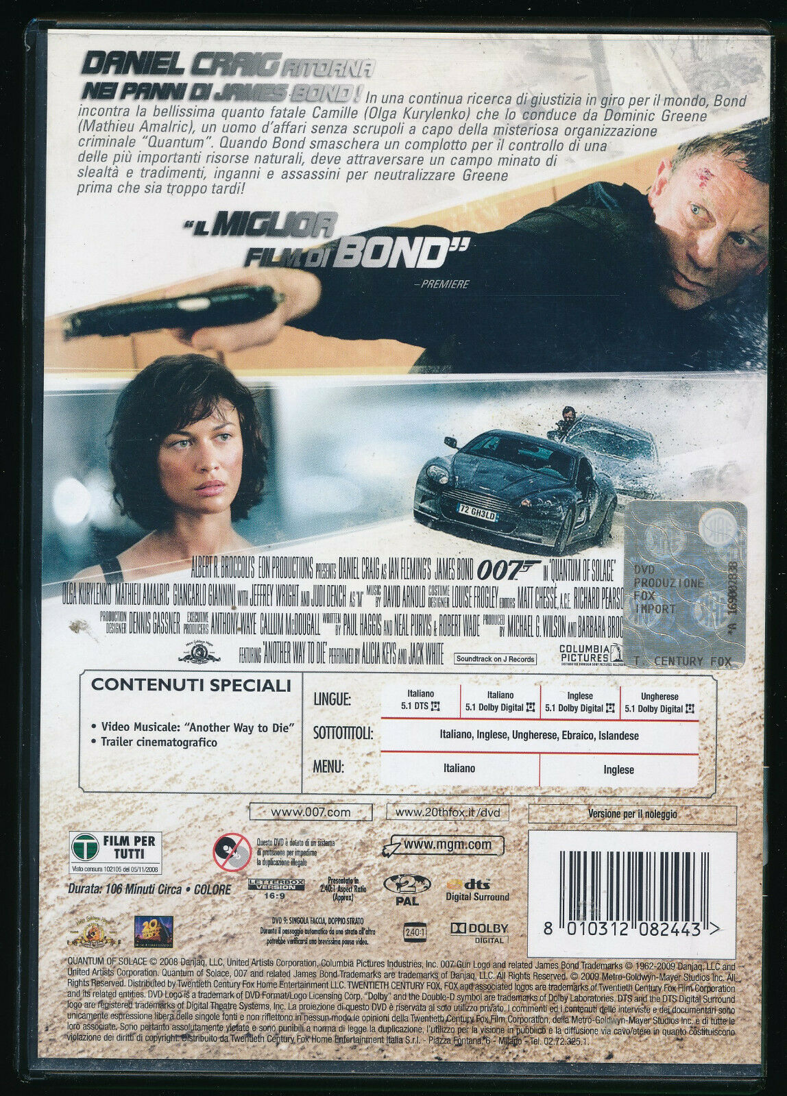 EBOND Quantum Of Solace NOLEGGIO DVD DB766804