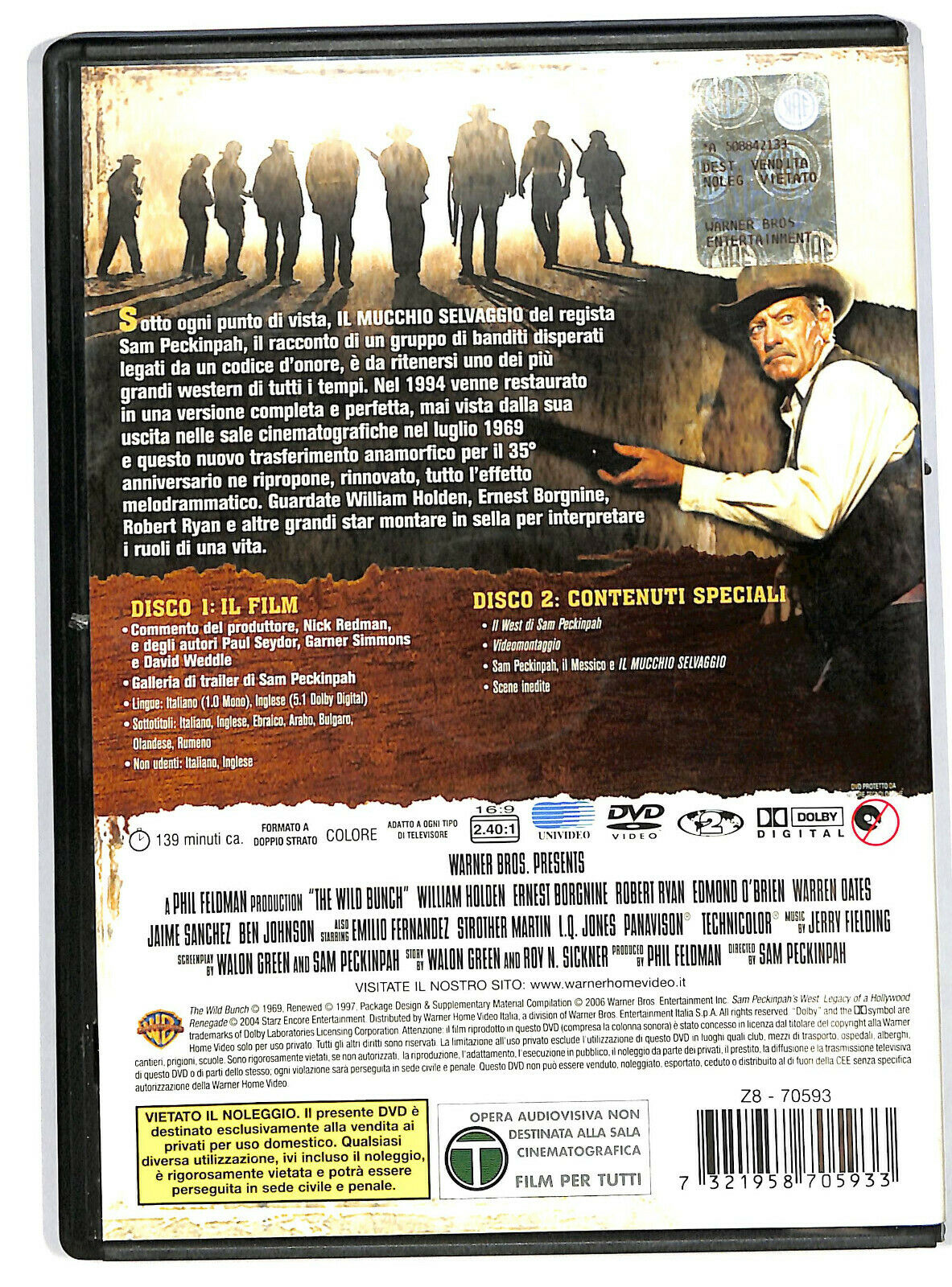 EBOND Il Mucchio Selvaggio EDizione Speciale Due Dischi DVD DB767018