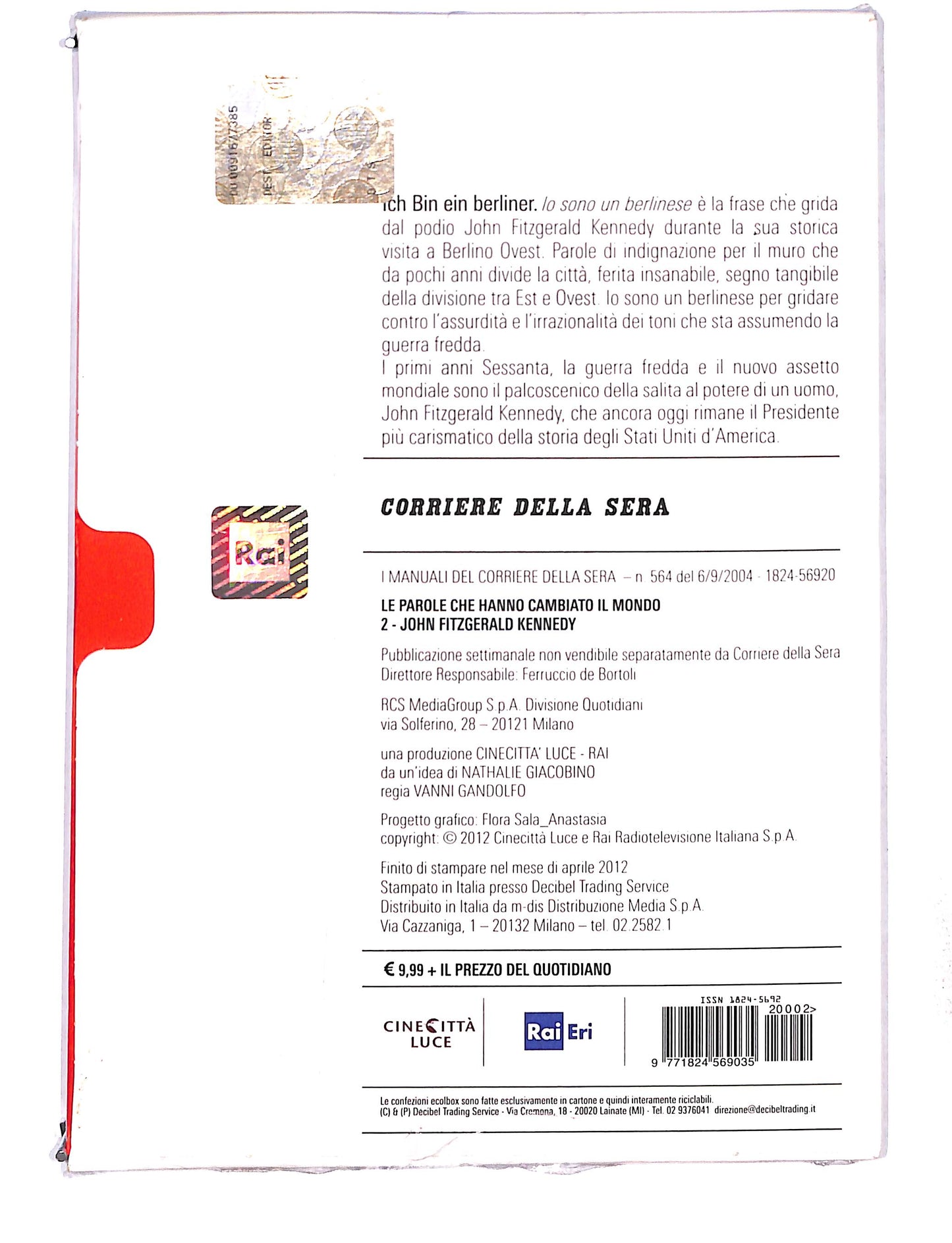 EBOND John F. Kennedy - ich bin ein Berliner EDITORIALE DVD DB768429