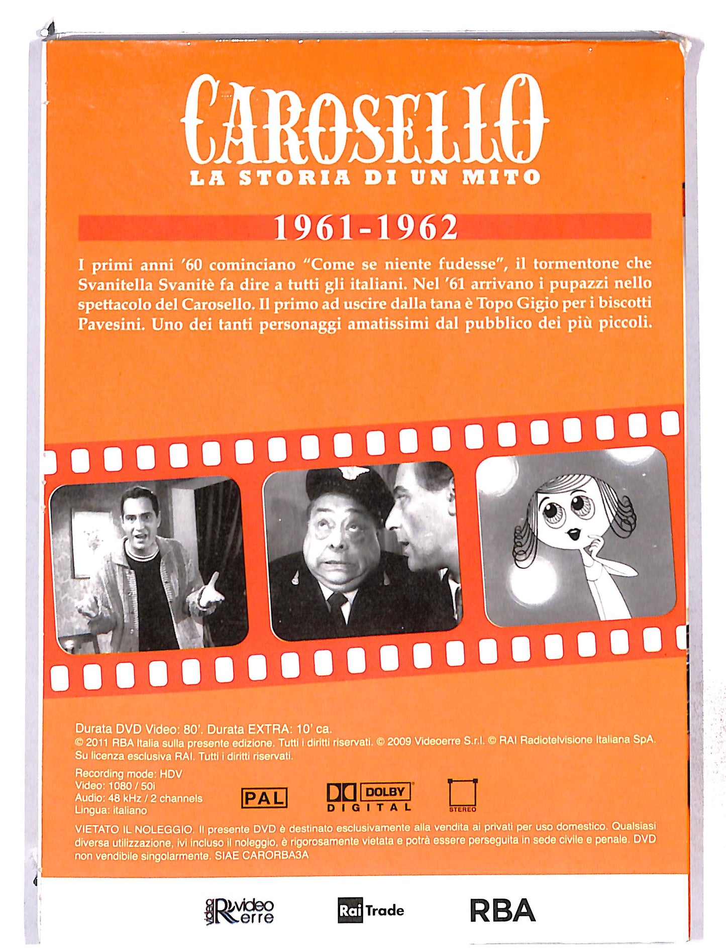 EBOND Carosello - la storia di un mito vol.3 - 1961-1962 EDITORIALE DVD DB768435