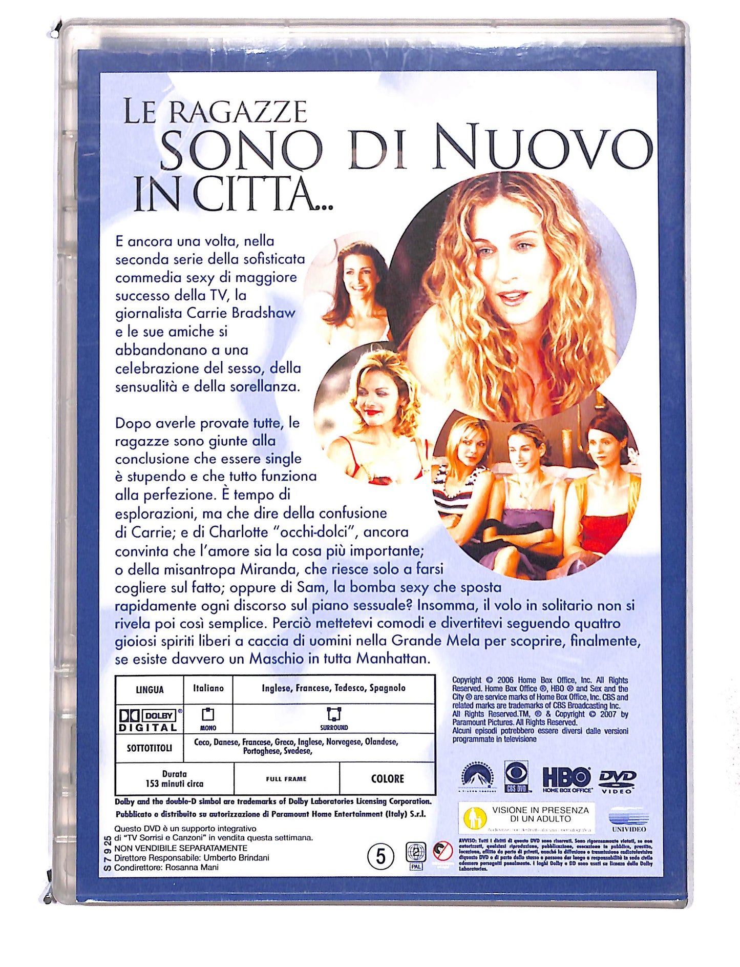 EBOND Sex and the City Stagione 2 disco tre episodi 13-18 DVD DB768449