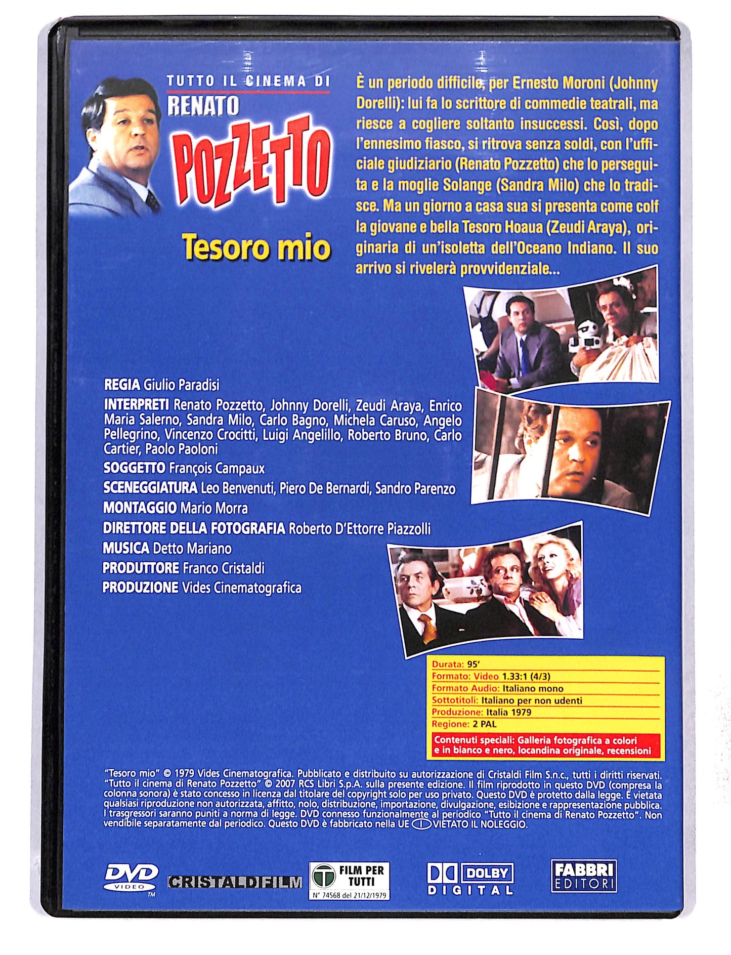EBOND Tutto il cinema di Renato Pozzetto - Tesoro Mio EDITORIALE DVD DB768475