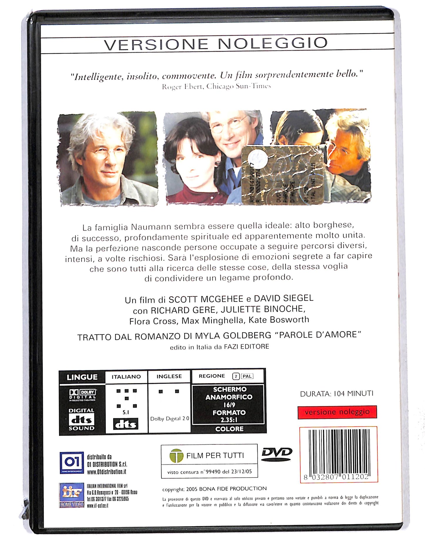 EBOND Parole d'amore NOLEGGIO DVD DB768622