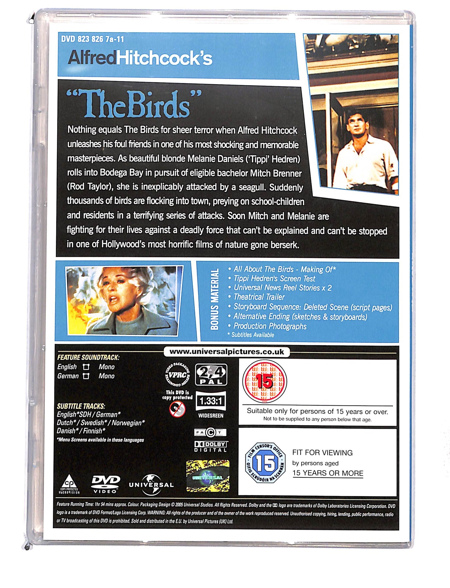 EBOND Alfred Hitchcock's - The Birds SLIMCASE DVD DB768637