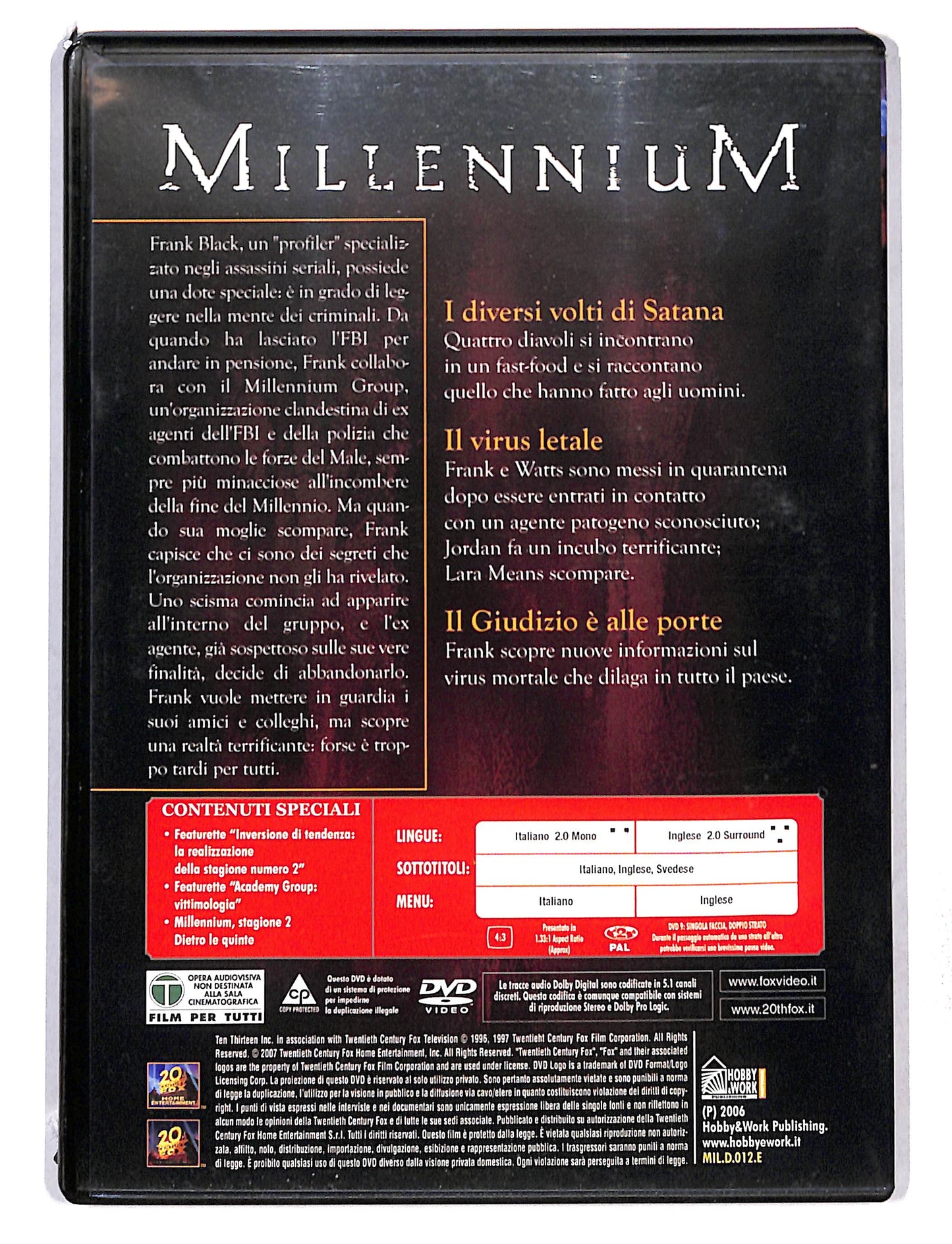 EBOND Millenium Prima Stagione Vol.12 EDITORIALE DVD DB768642