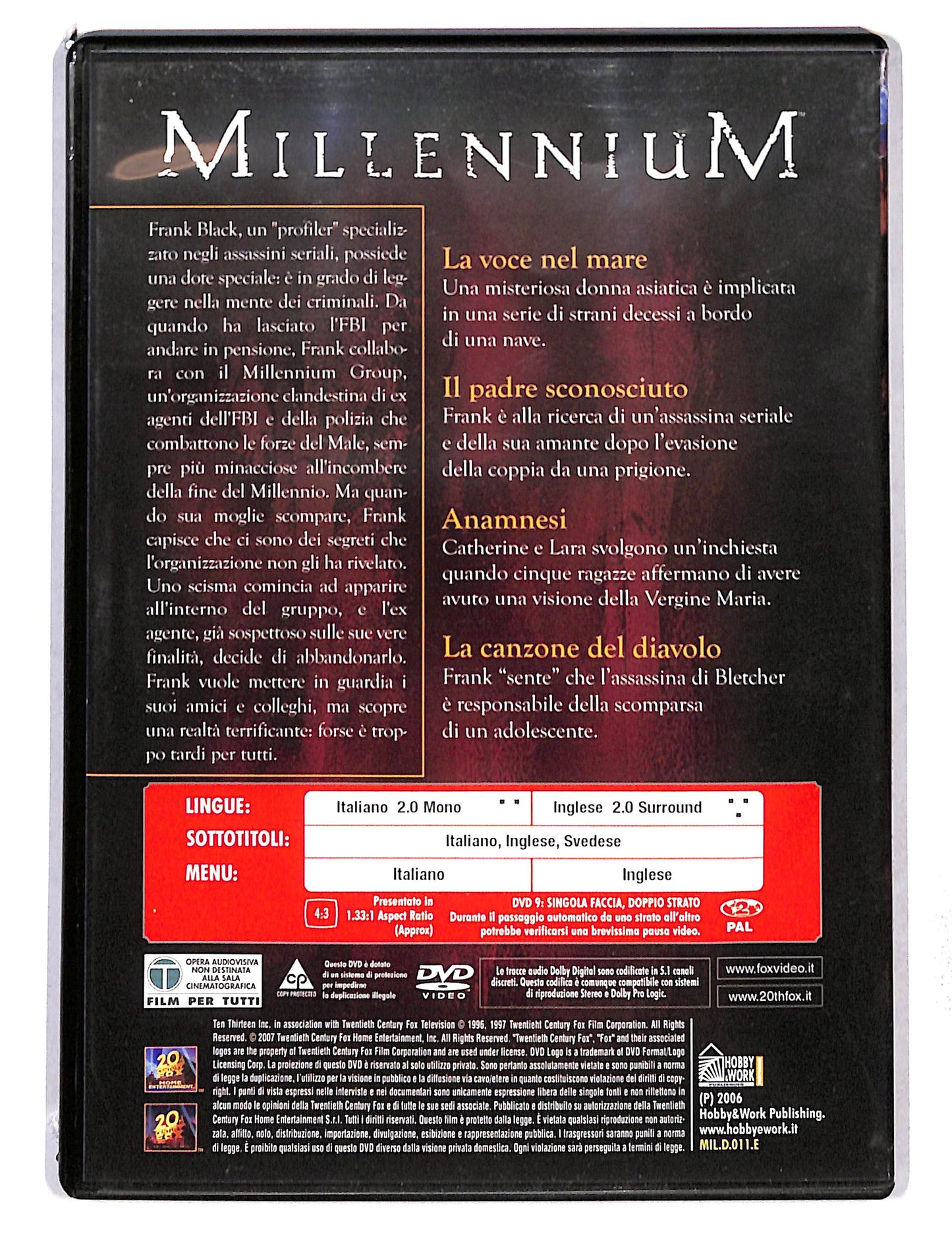 EBOND Millennium Seconda Stagione vol.11 EDITORIALE DVD DB768647