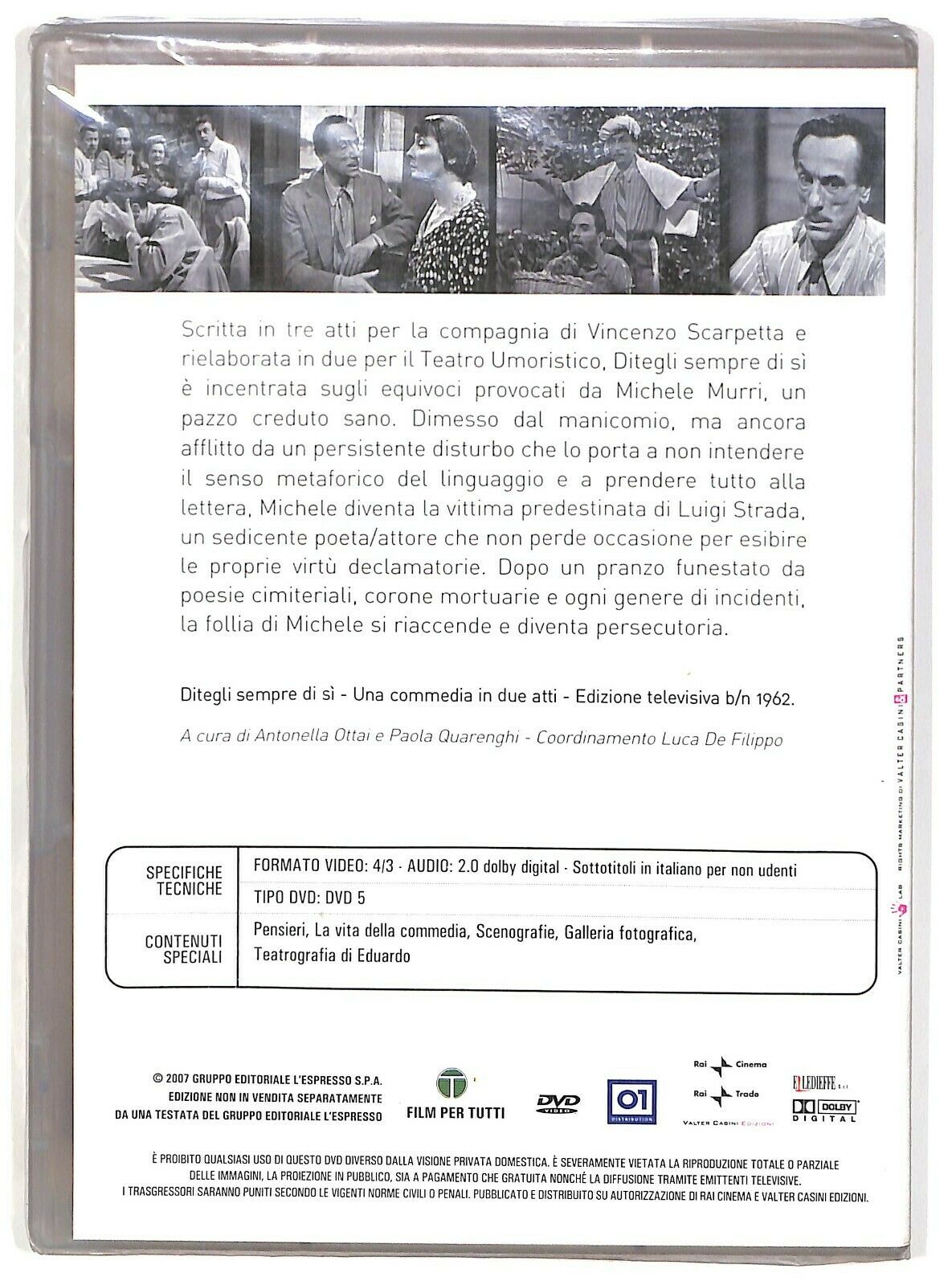 EBOND Ditegli Sempre Di Si - Le Commedie Di Eduardo Vol.7 Editoriale DVD DB768826