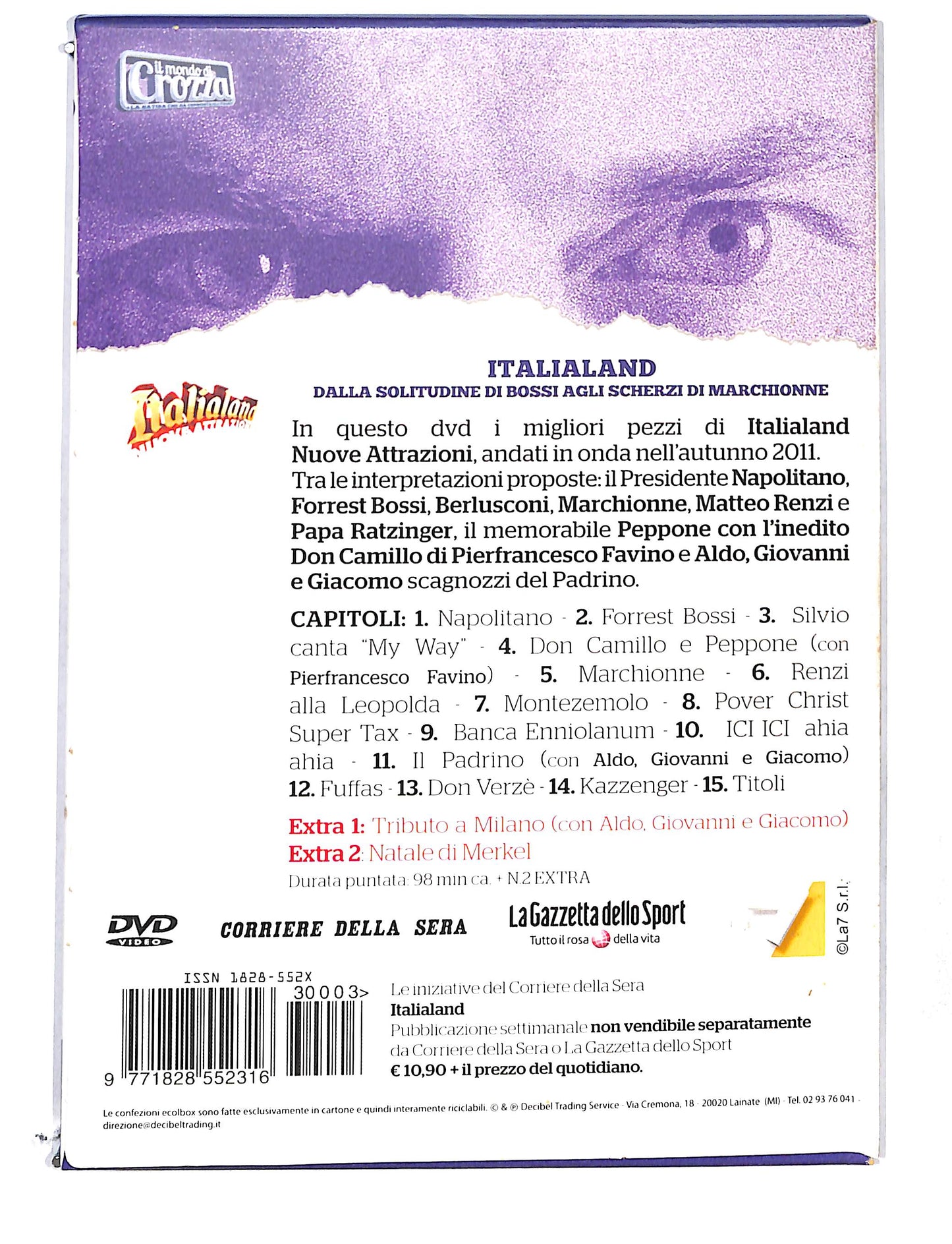 EBOND Il Mondo di Crozza vol.3 dalla solitudine di Bossi DIGIPACK DVD DB769125