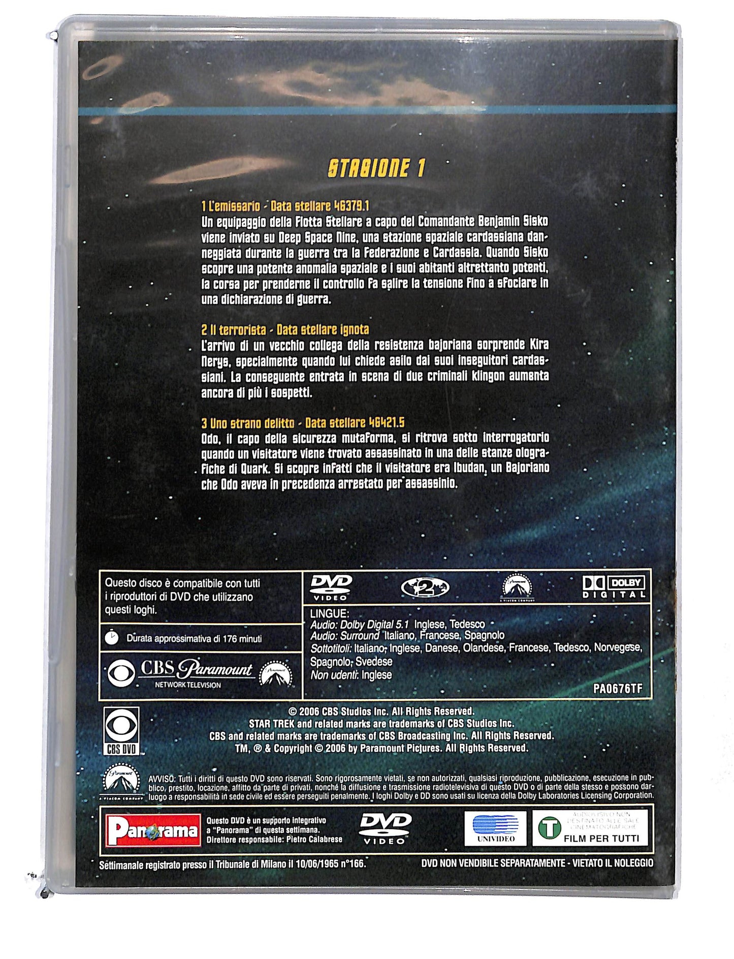 EBOND Star Trek Deep Space Nine Stagione 1 Disco 1 Episodi 1-3 DVD DB769132