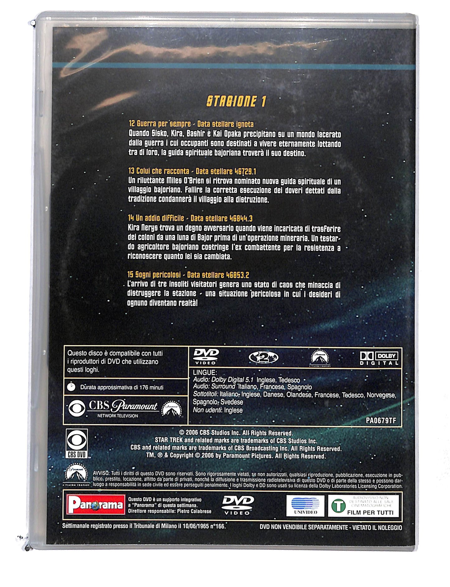 EBOND Star Trek Deep Space Nine Stagione 1 Disco 4 eps 12-15 DVD DB769133