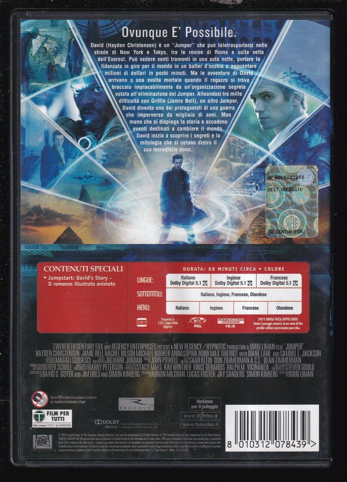 EBOND Jumper - Senza Confini Ex Noleggio DVD DB769646
