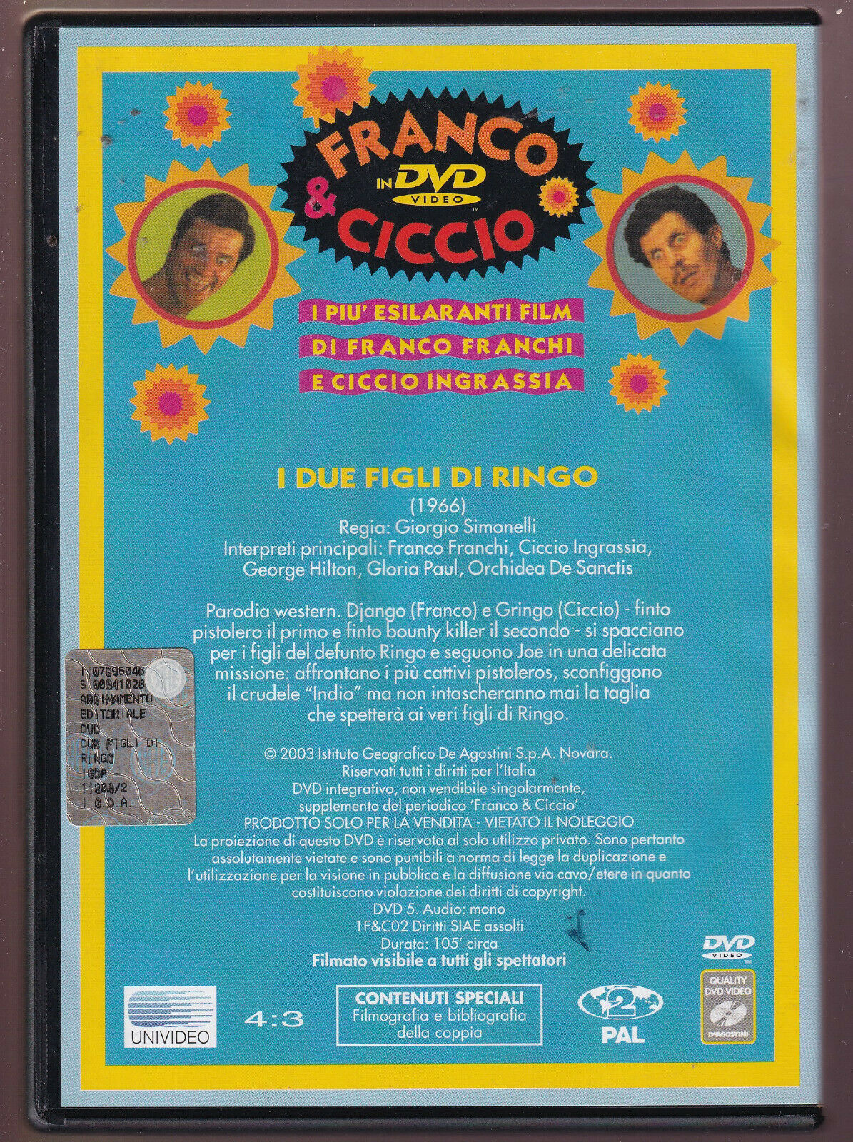 EBOND i Due Figli Di Ringo Editoriale Deagostini DVD DB770123