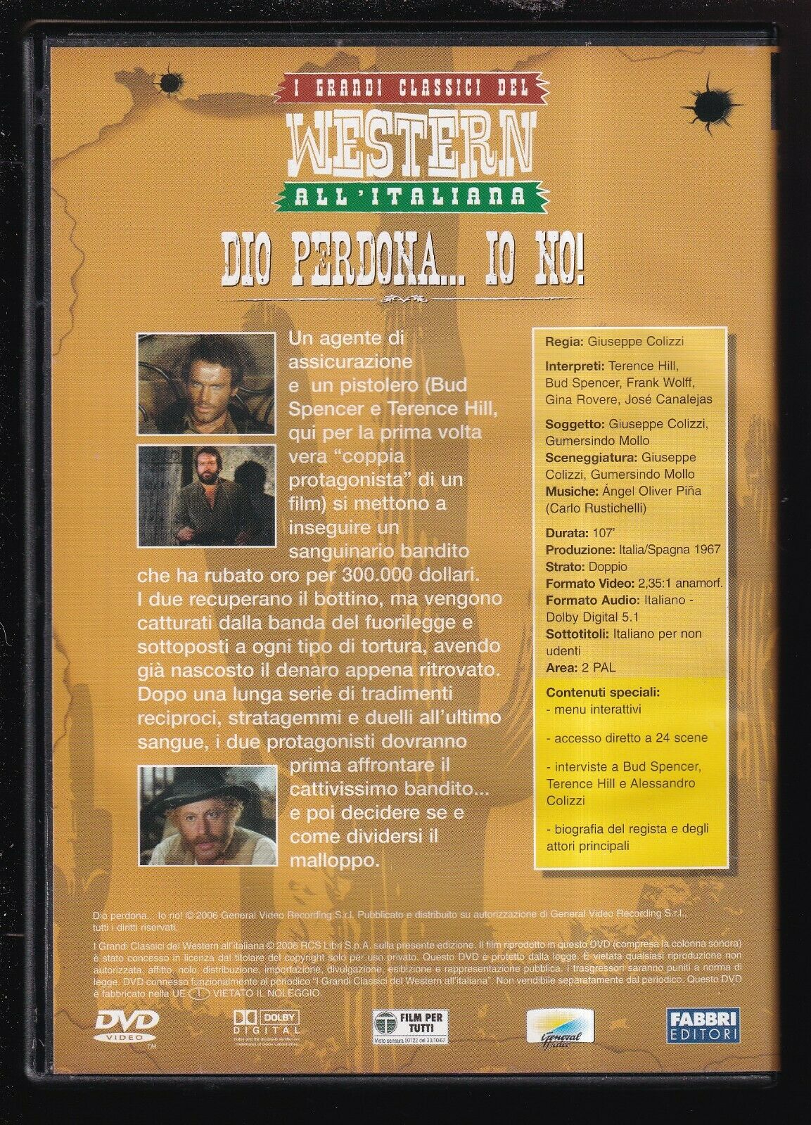 EBOND Dio Perdona Io No! - Western All'italiana Editoriale DVD DB770317