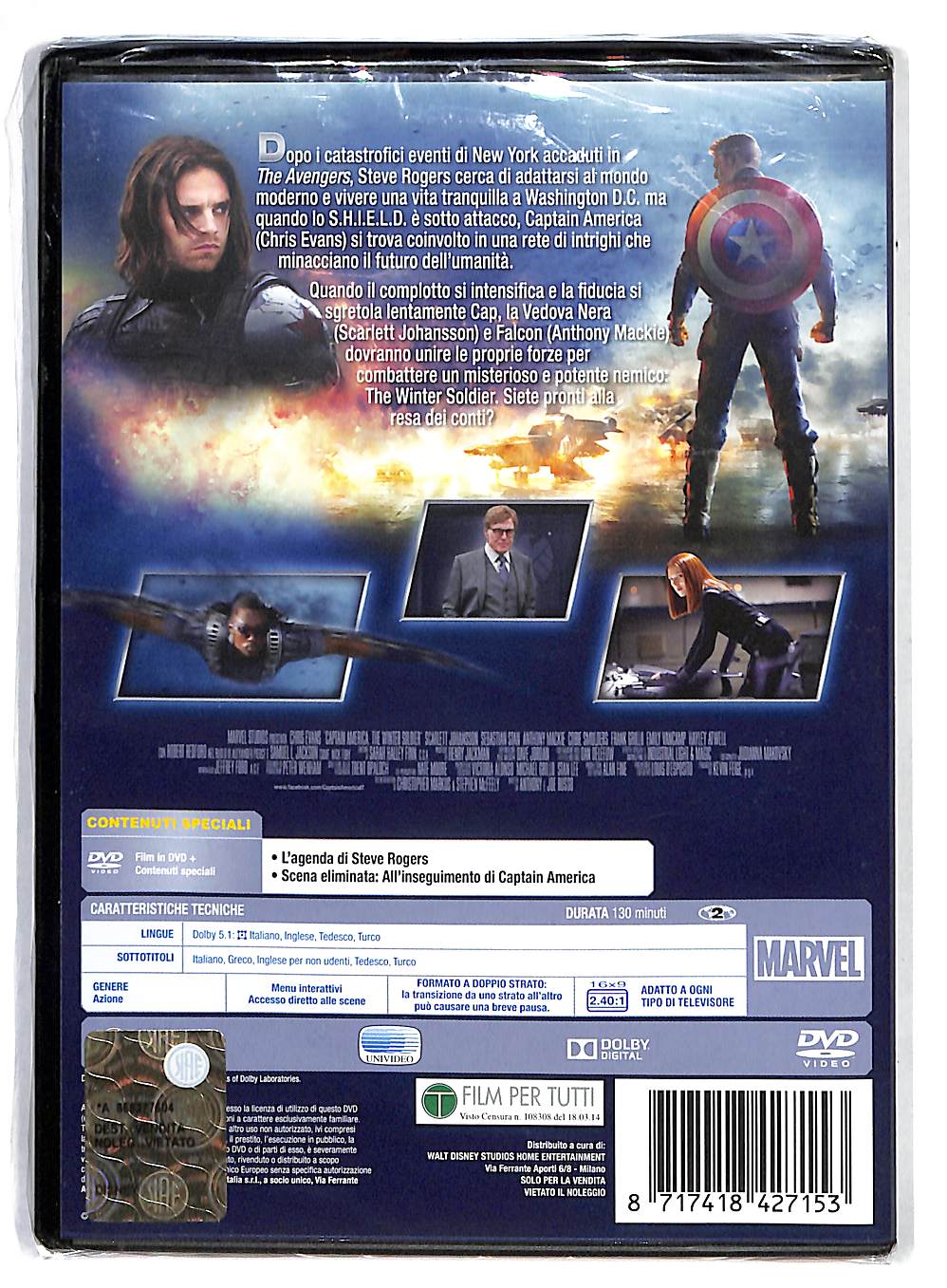 EBOND Capitan America The winter soldier DVD DB770339