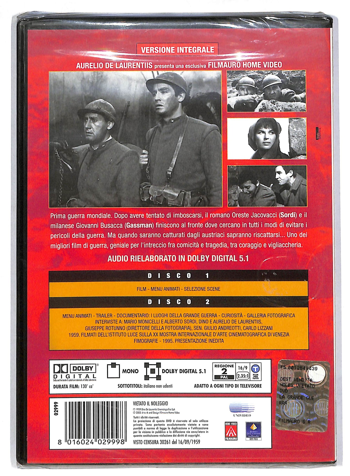 EBOND La Grande Guerra (1960) DVD DB770603