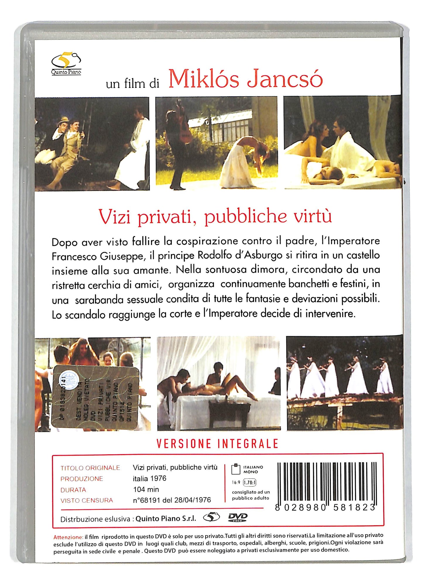 EBOND Vizi privati pubbliche virtu NOLEGGIO DVD DB770636