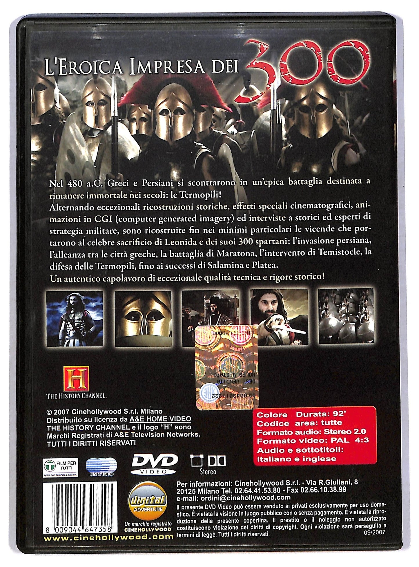 EBOND L'Eroica Impresa Dei 300 DVD DB771347