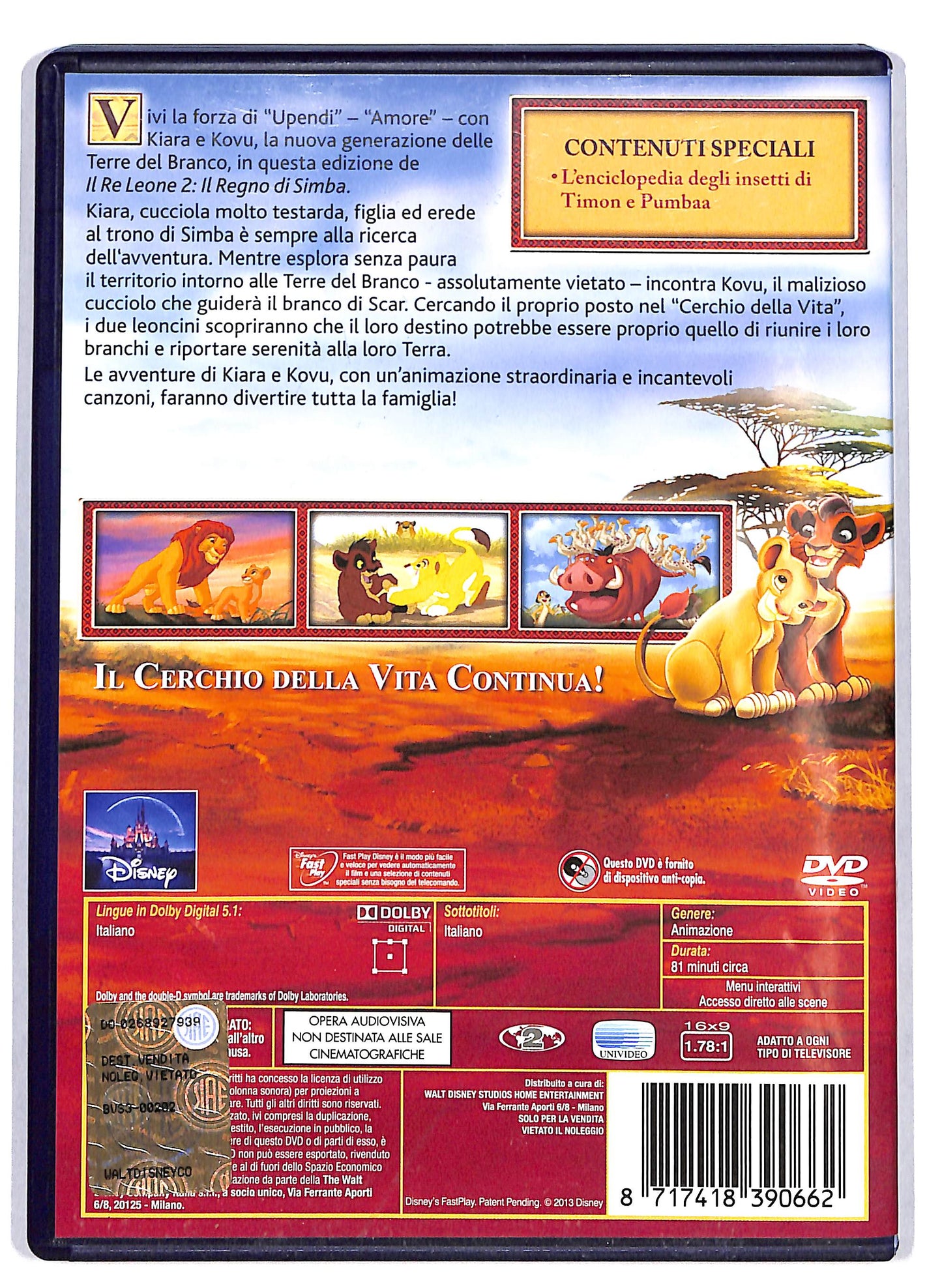 EBOND Il re leone 2 - Il regno di Simba DVD DB771923
