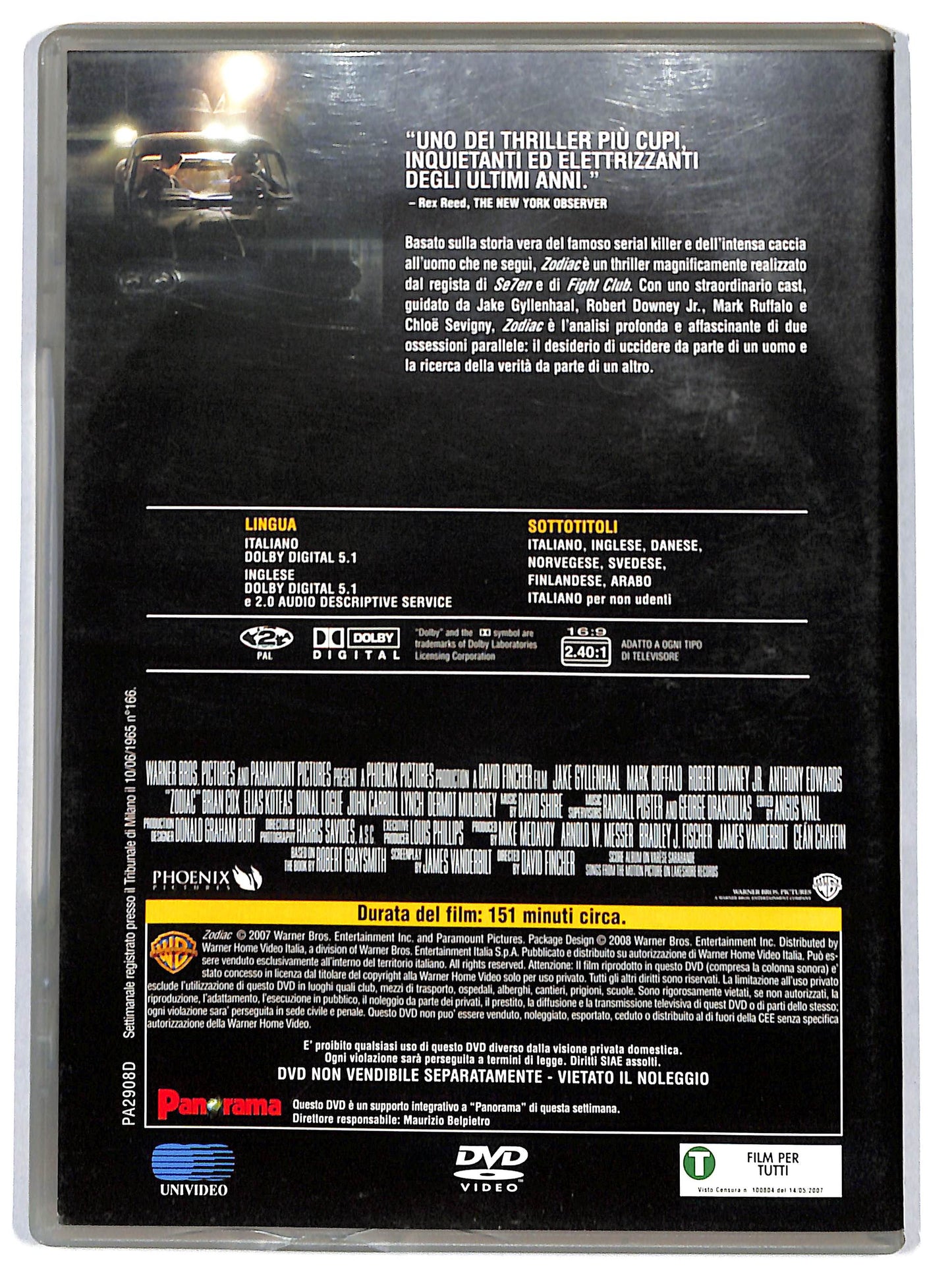 EBOND Zodiac EDITORIALE DVD DB771959