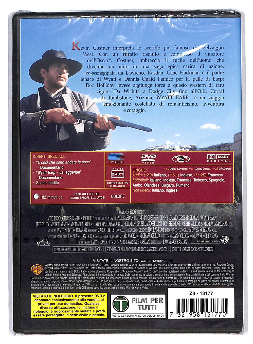 EBOND Wyatt Earp DVD DB772308