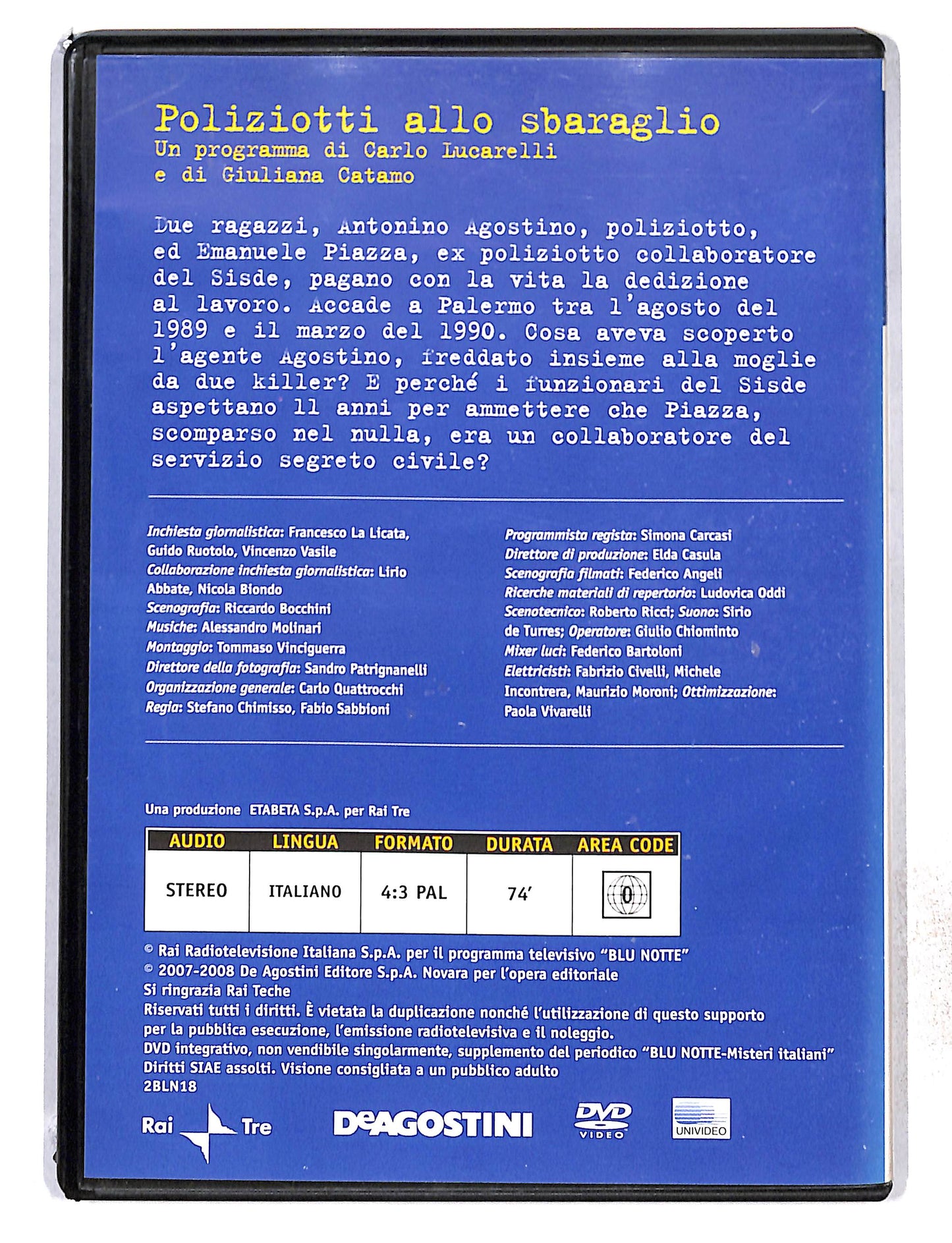 EBOND Blu Notte vol.18 Poliziotti allo sbaraglio EDITORIALE DVD DB772823