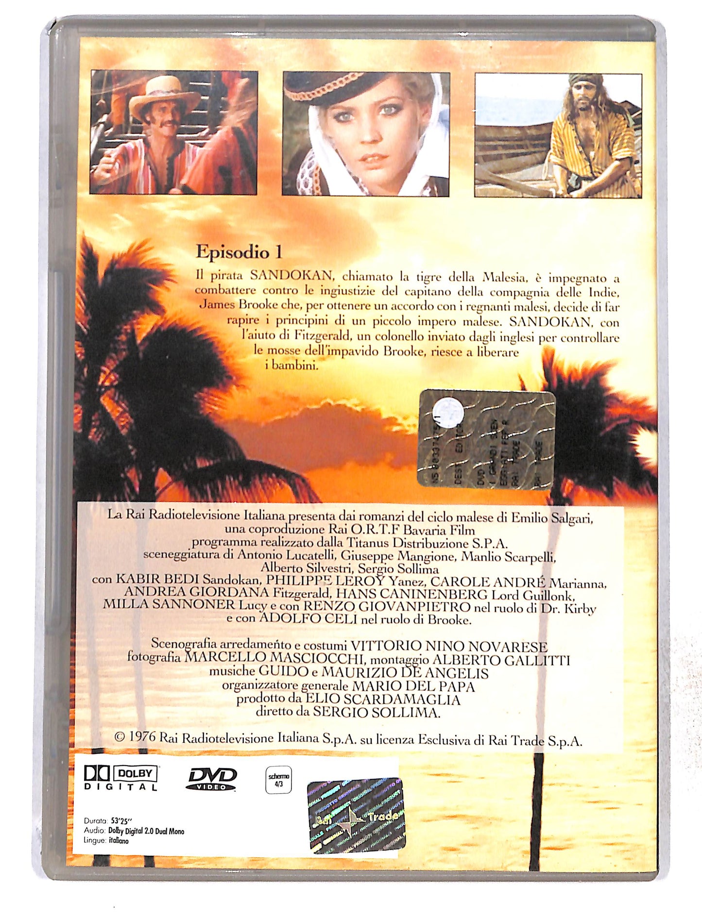 EBOND I Grandi Sceneggiati d'avventura - Sandokan vol.1 DVD DB772825