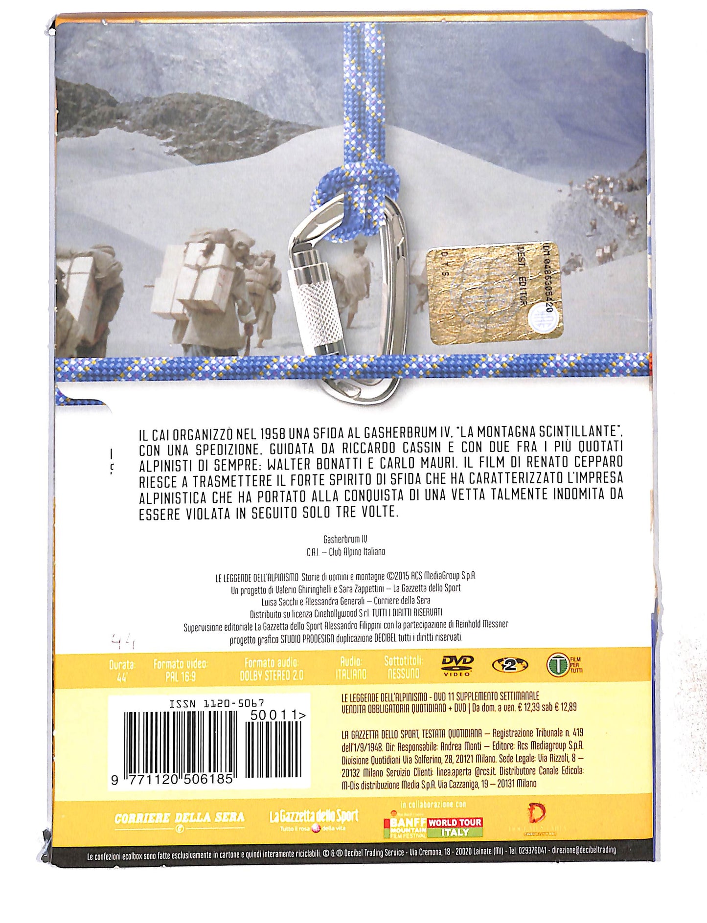 EBOND Le Leggende Dell'Alpinismo vol.11 Gasherbrum IV DVD DB772830