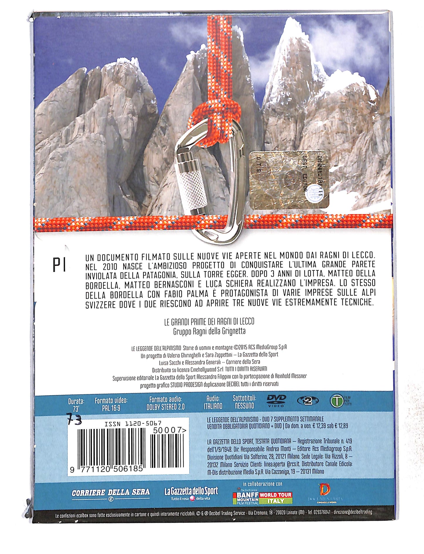 EBOND Le Leggende Dell'Alpinismo Vol.7 le grandi prime dei ragni DVD DB772840