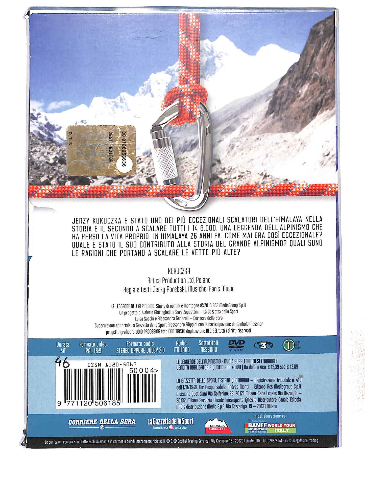 EBOND Le Leggende Dell'Alpinismo Vol.4 Kukuczka DVD DB772843