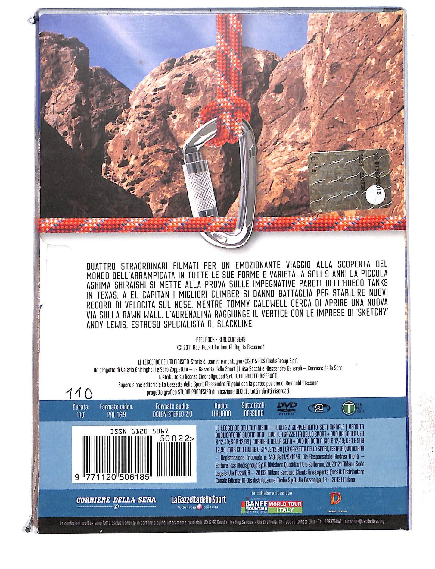 EBOND Le Leggende Dell'Alpinismo Vol.22 Reel Rock DVD DB772852